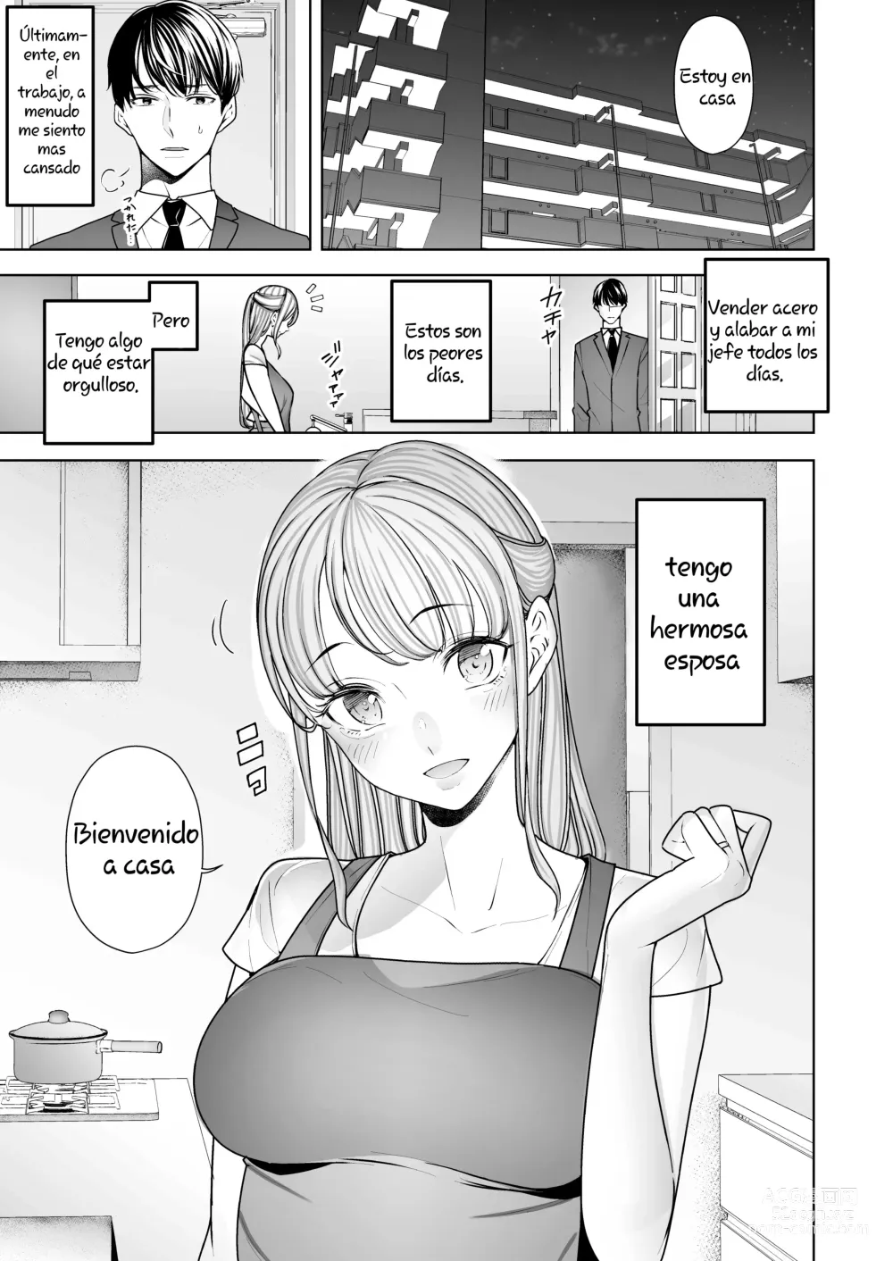 Page 3 of doujinshi Seguí viendo cómo me ponían los cuernos mi esposa y la hacían correrse una y otra vez. completa