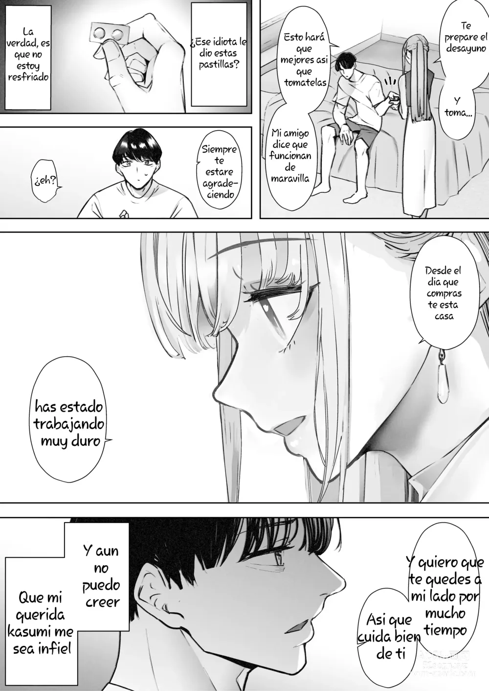 Page 28 of doujinshi Seguí viendo cómo me ponían los cuernos mi esposa y la hacían correrse una y otra vez. completa