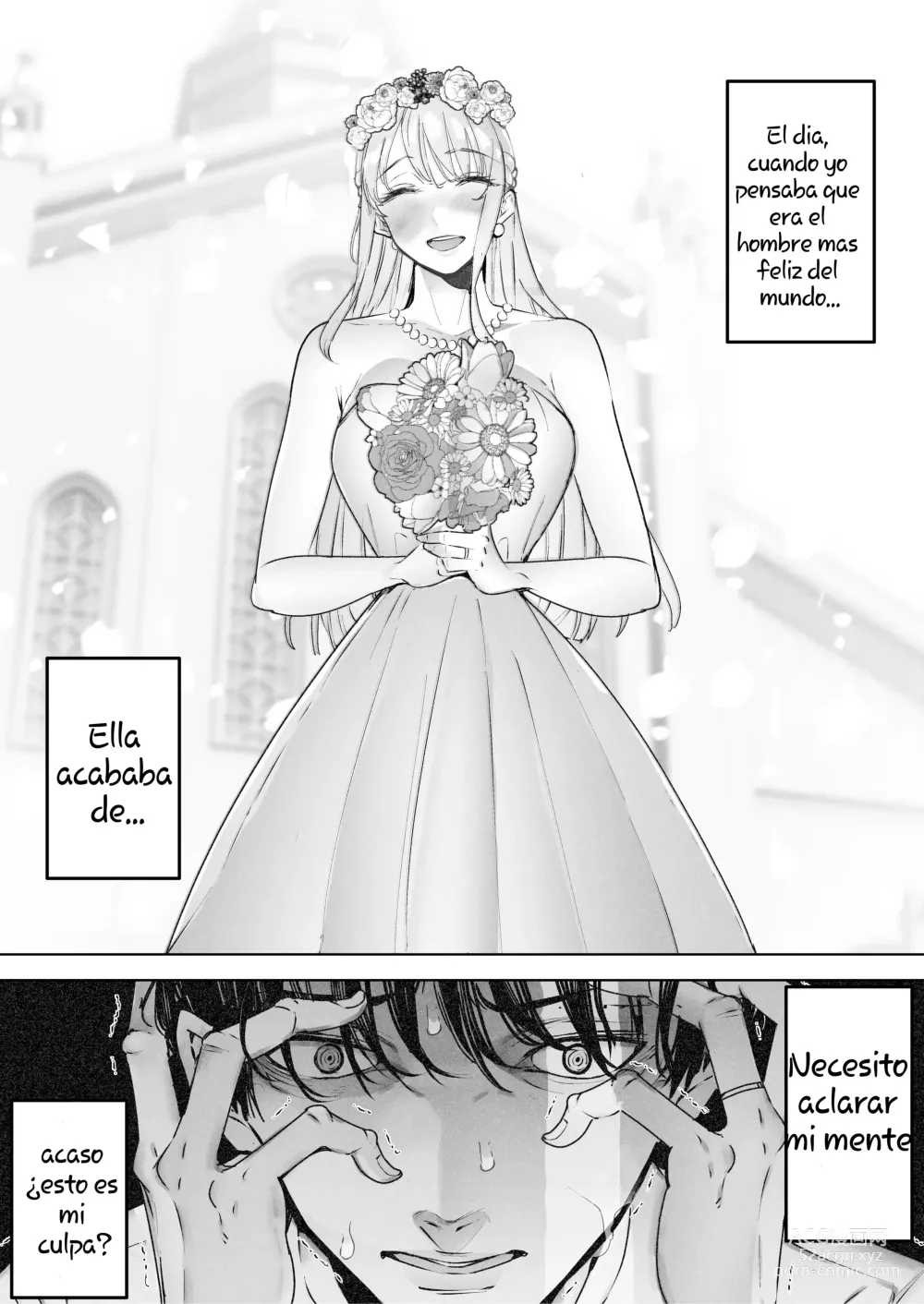 Page 36 of doujinshi Seguí viendo cómo me ponían los cuernos mi esposa y la hacían correrse una y otra vez. completa