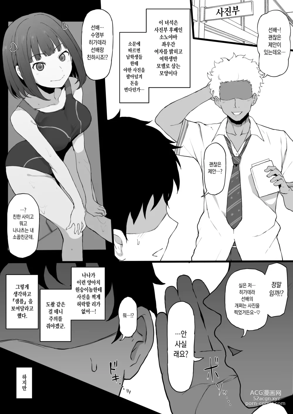 Page 4 of doujinshi Yarichin♂kara Imouto to Osananajimi no Honnou Mukidashi na Shashin o Katte Shikoru Hon