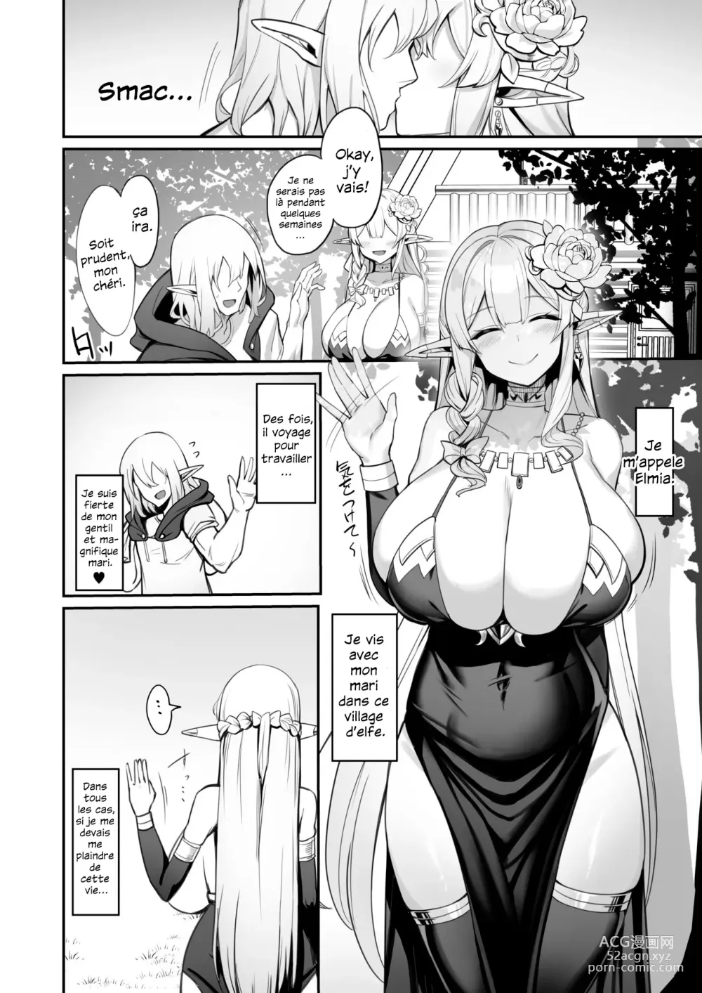 Page 4 of doujinshi Le manga d'une Elfe mariée frustrée