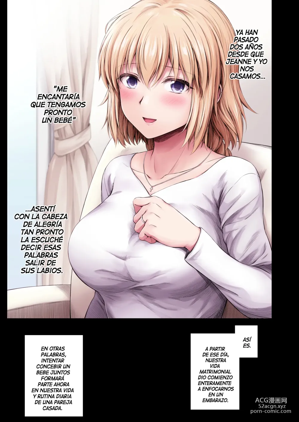 Page 2 of doujinshi Jeanne to Kodomo no Tsukurikata - Esta Noche voy a Concebir un Bebé con Jeanne