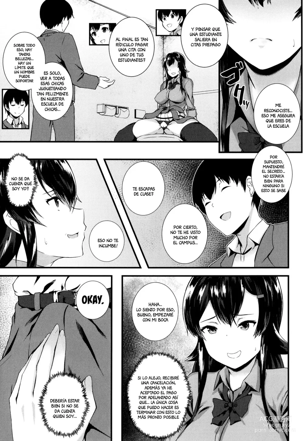 Page 7 of manga The class president student is a prostitute