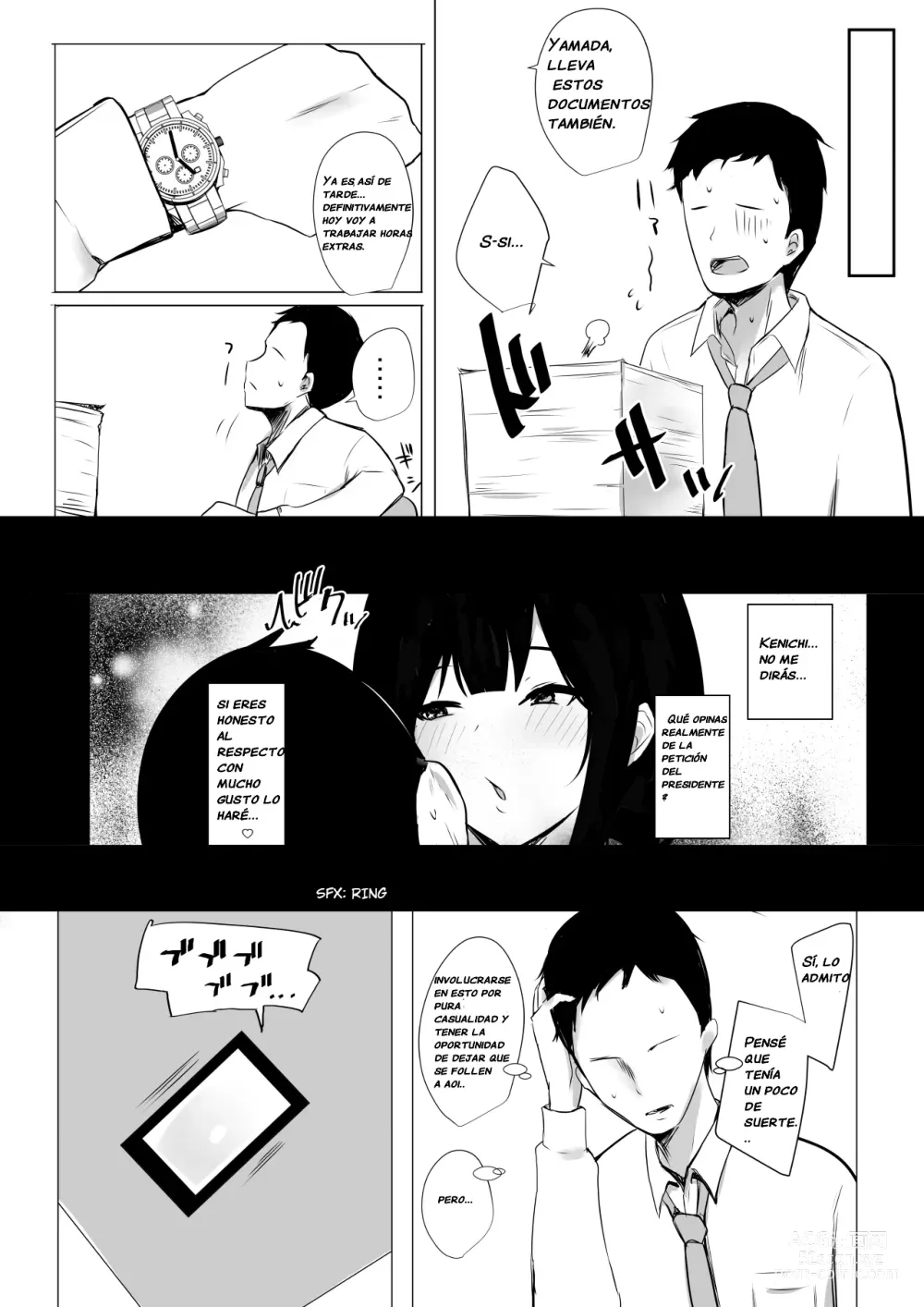 Page 19 of doujinshi Vi a una esposa de preparatoria de grandes pechos que solo deja que otro hombre la mime y abrace 3.