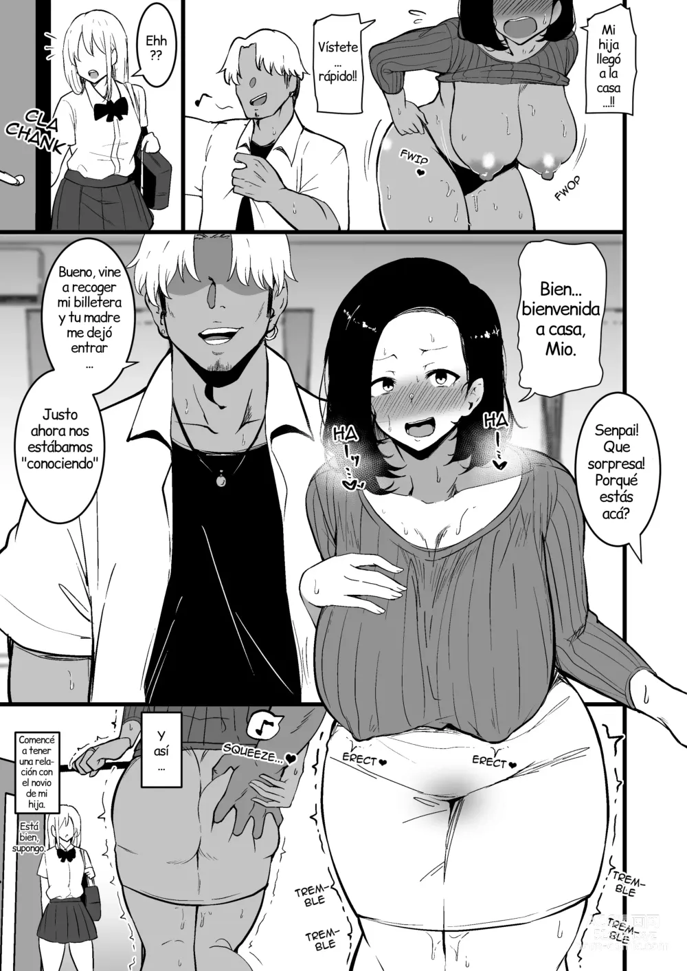 Page 16 of doujinshi Una madre que se enamora del novio de su hija 2