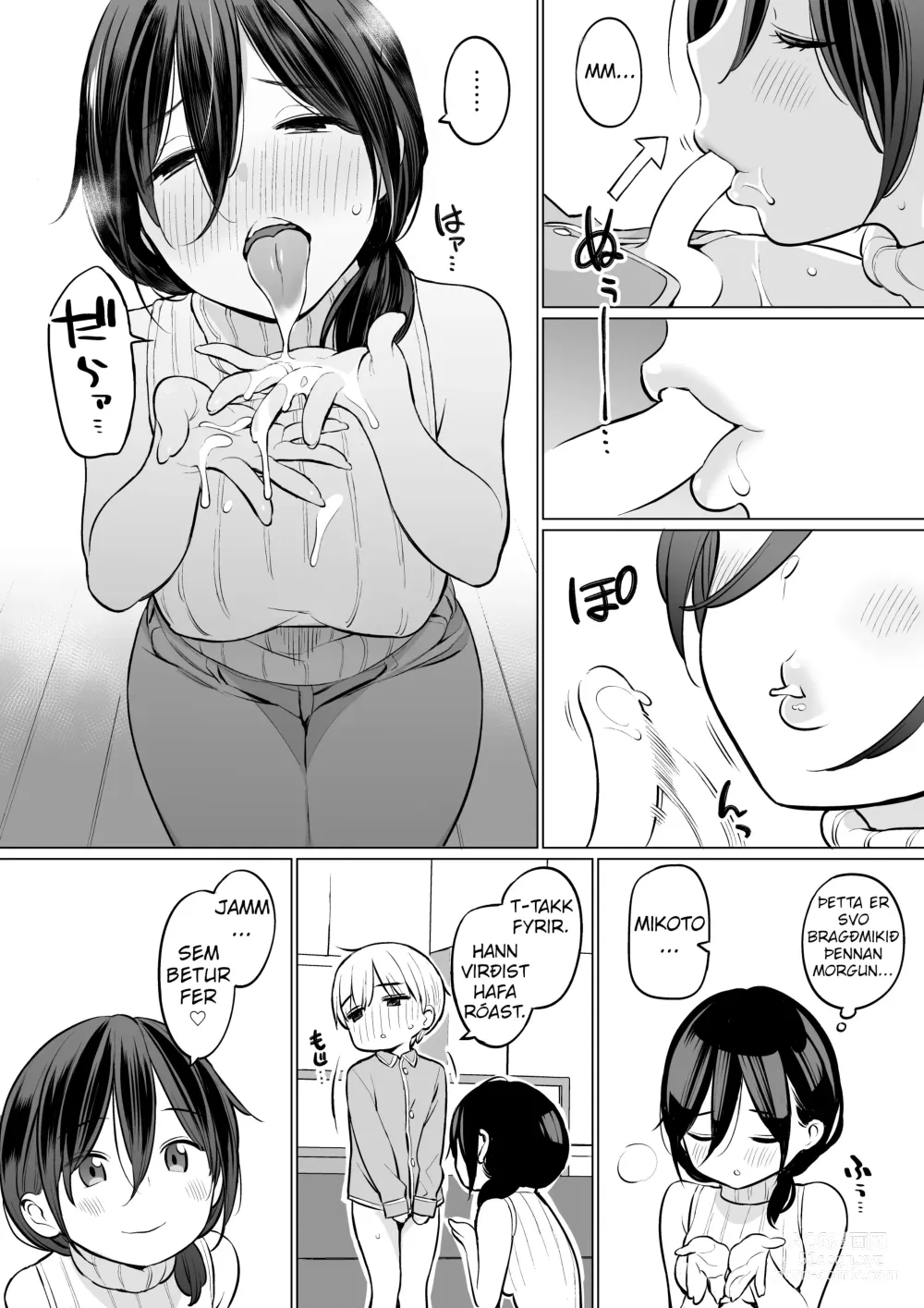 Page 22 of doujinshi Ryota fékk sitt fyrsta sáðlát með stjúpmömmu