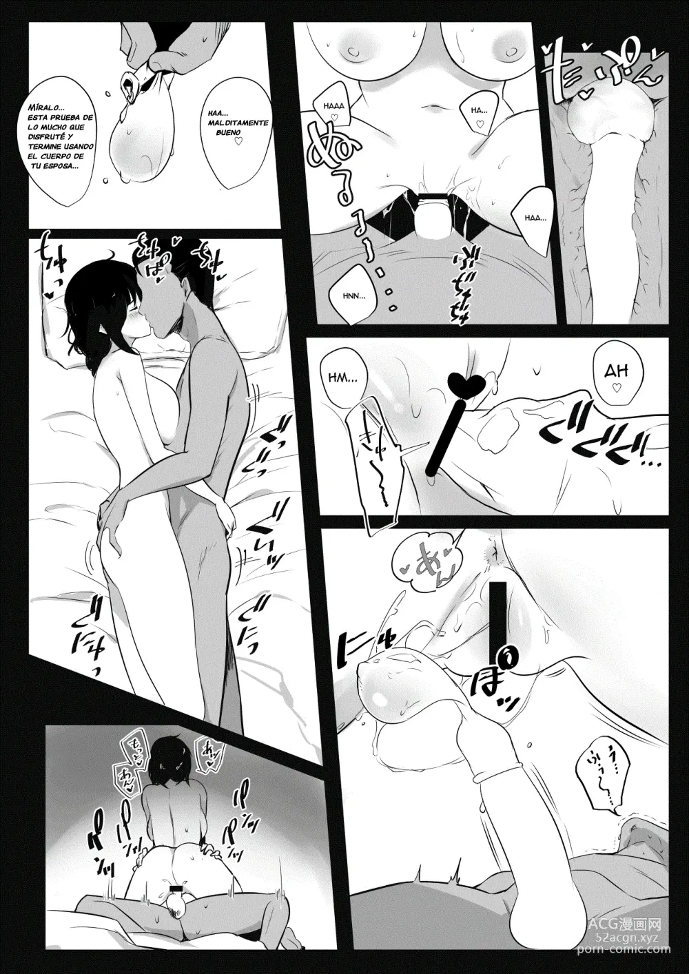 Page 37 of doujinshi Vi a una esposa de preparatoria de grandes pechos que solo deja que otro hombre la mime y abrace.