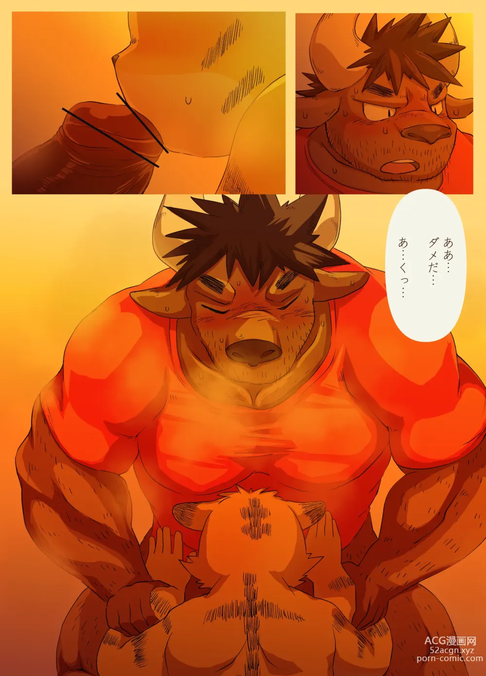 Page 21 of doujinshi Muscular Bull Teacher & Chubby Tiger Student