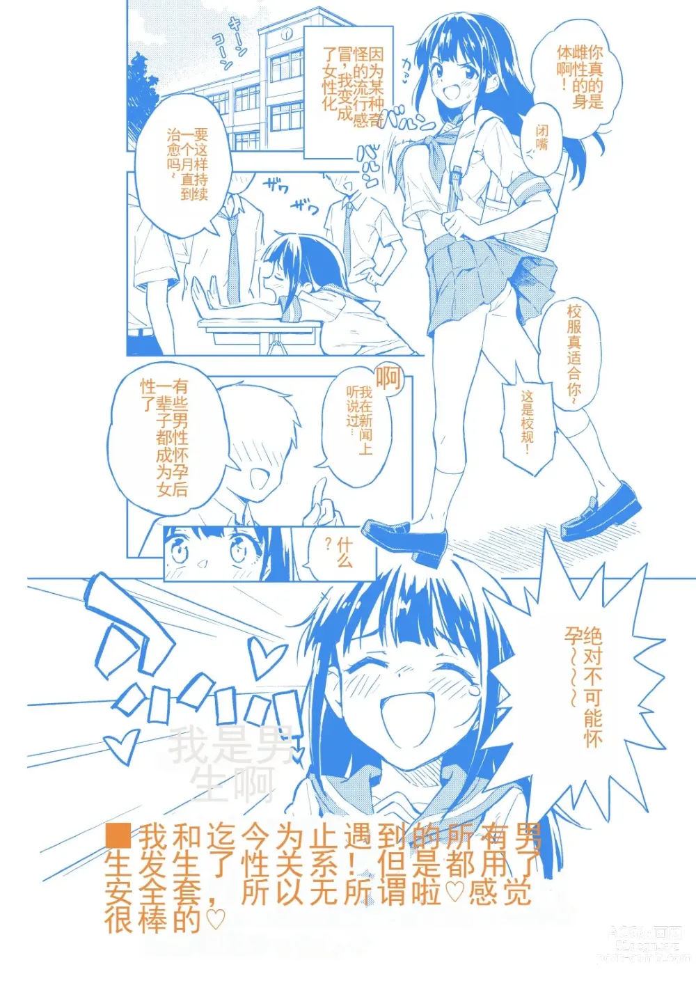 Page 29 of doujinshi 1-kagetsu Ninshin Shinakereba Otoko ni Modoreru Hanashi