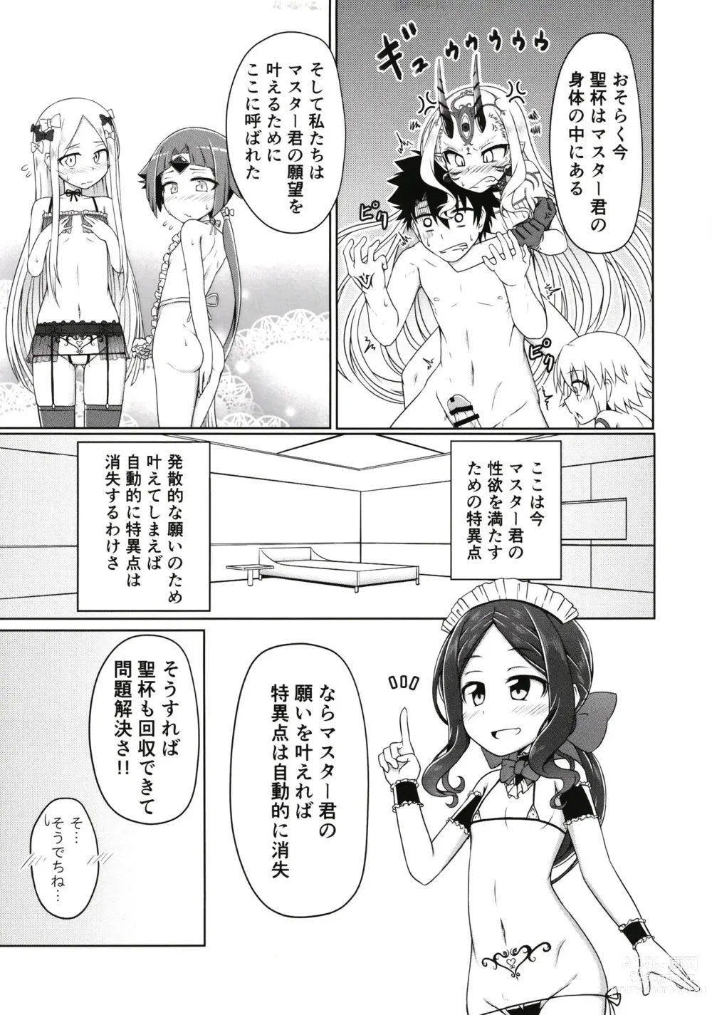 Page 6 of doujinshi Lolikko Servant-tachi  to Ecchi na Kakko de Ecchicchi