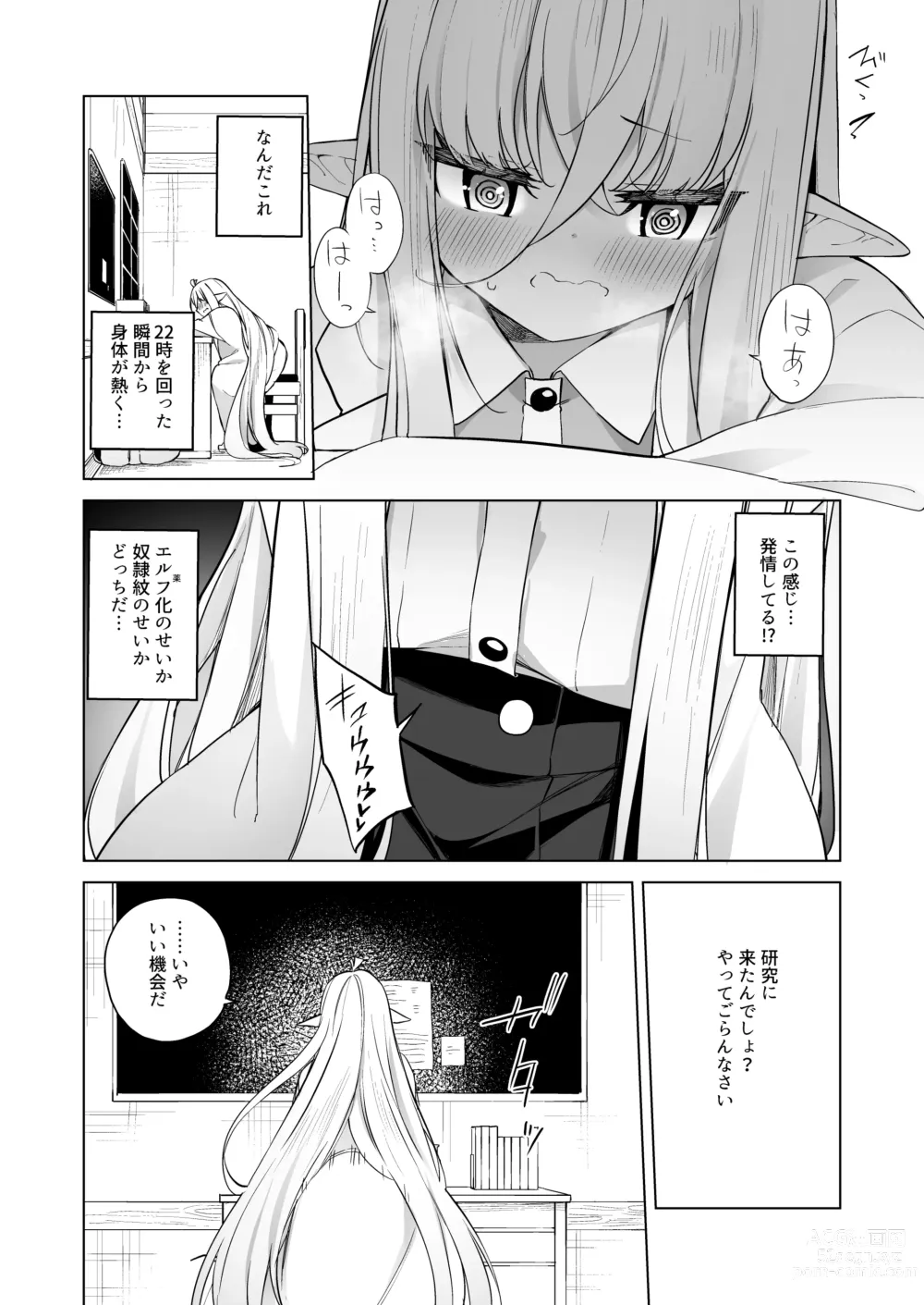 Page 8 of doujinshi TS Elf no Tsukurikata Elf-ka no Kusuri Gaiden