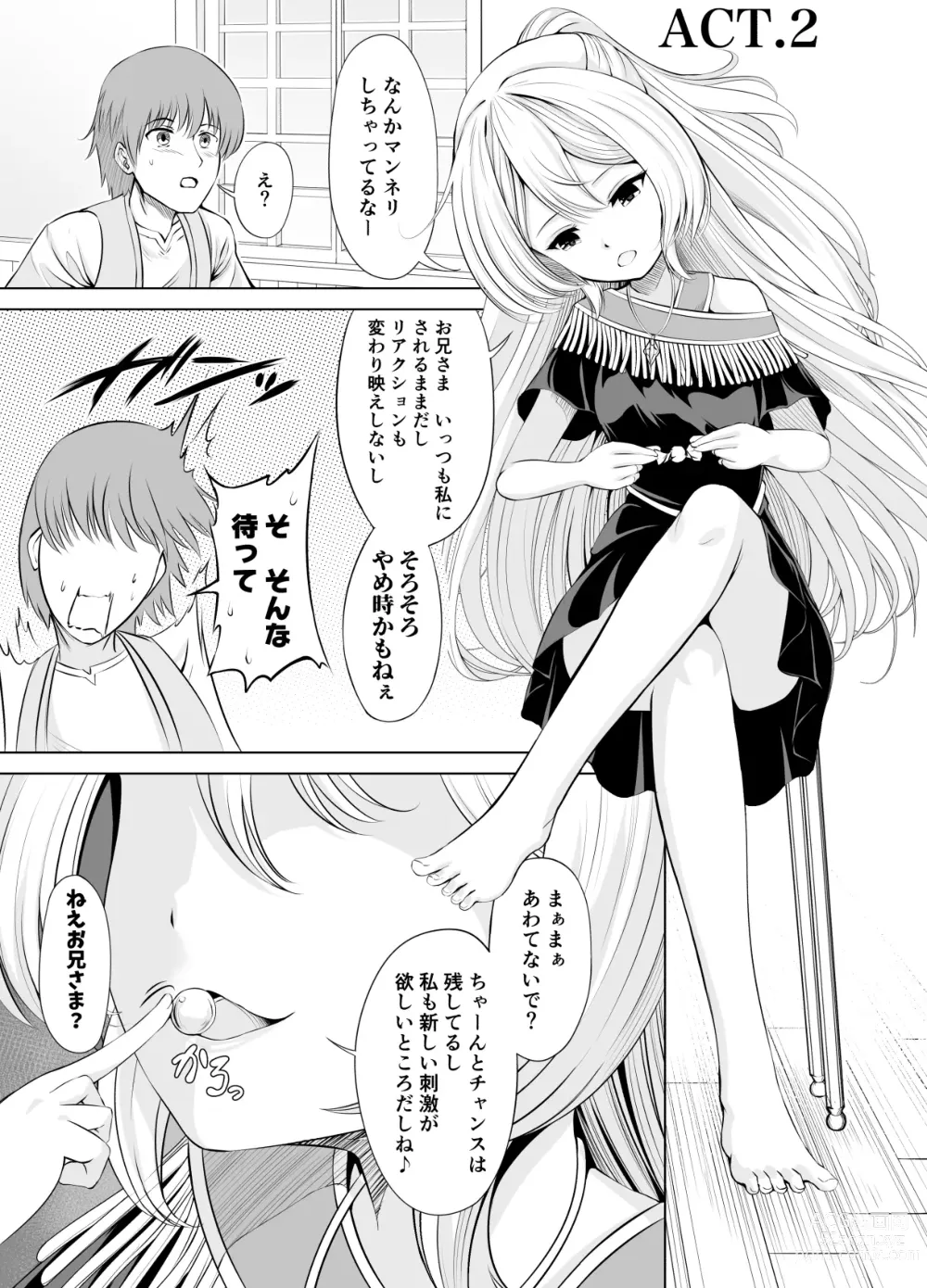 Page 11 of doujinshi Ama Zeme ~Saioshi no Koakuma Imouto-kei Odoriko ni Omocha ni Sareru Hibi no Hitomaku~