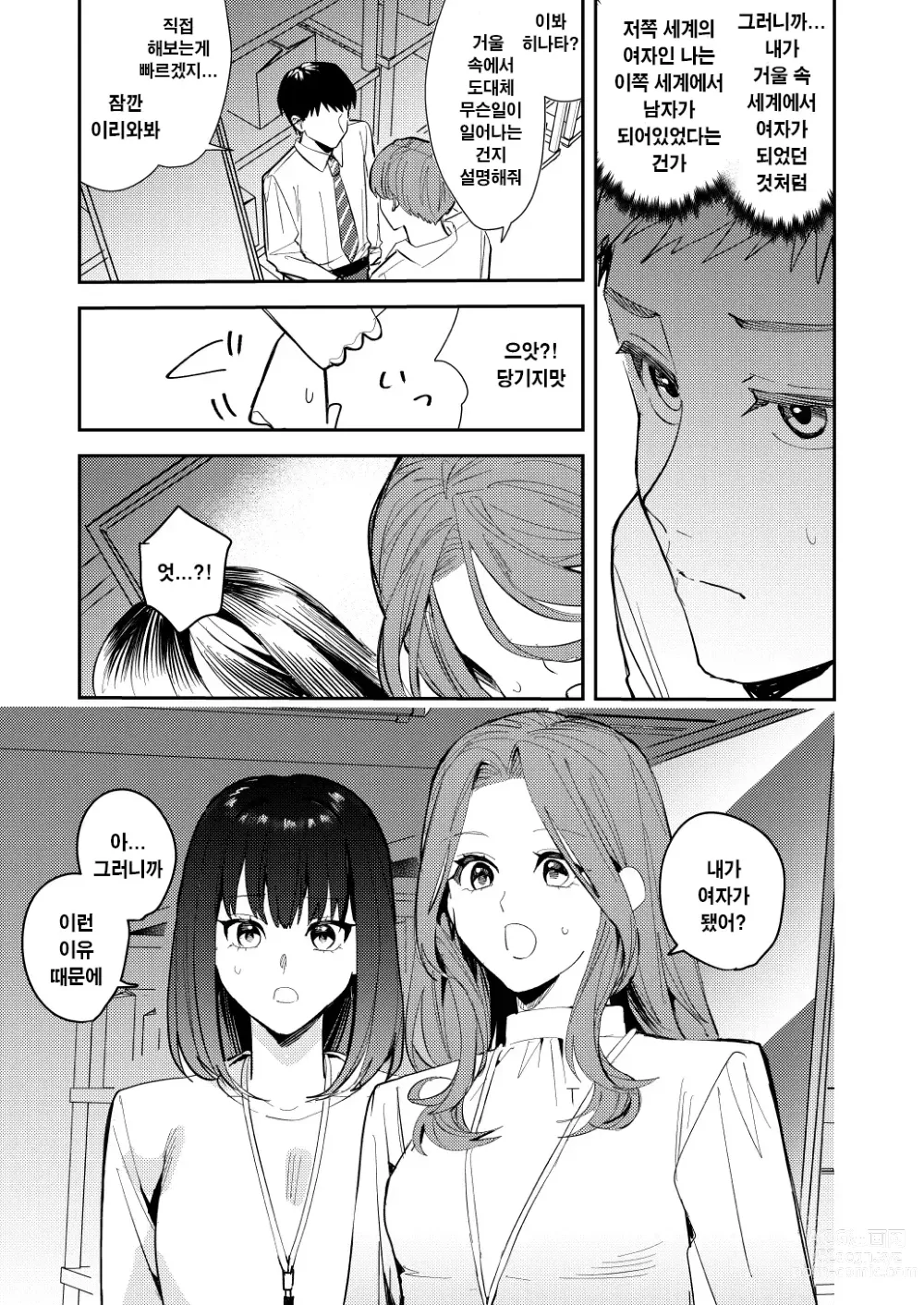 Page 16 of doujinshi 나는 거울의 나라에서 여자로 바뀐다 ~성별 반전 세계에서 여자의 쾌감을 탐하는 이야기~