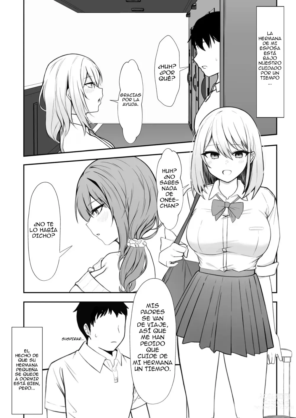 Page 2 of doujinshi Ie ni Yattekita Gimai ga Erosugite Tsuma ni Kakurete Yarimakuri