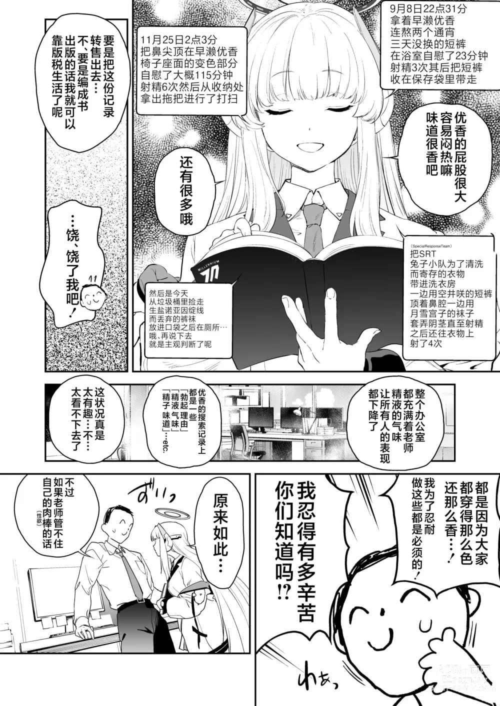 Page 5 of doujinshi Seminar Shoki Ushio Noa ni Yoru Gyaku Chinpo Kanri Kiroku - penile paradoxical management écriture