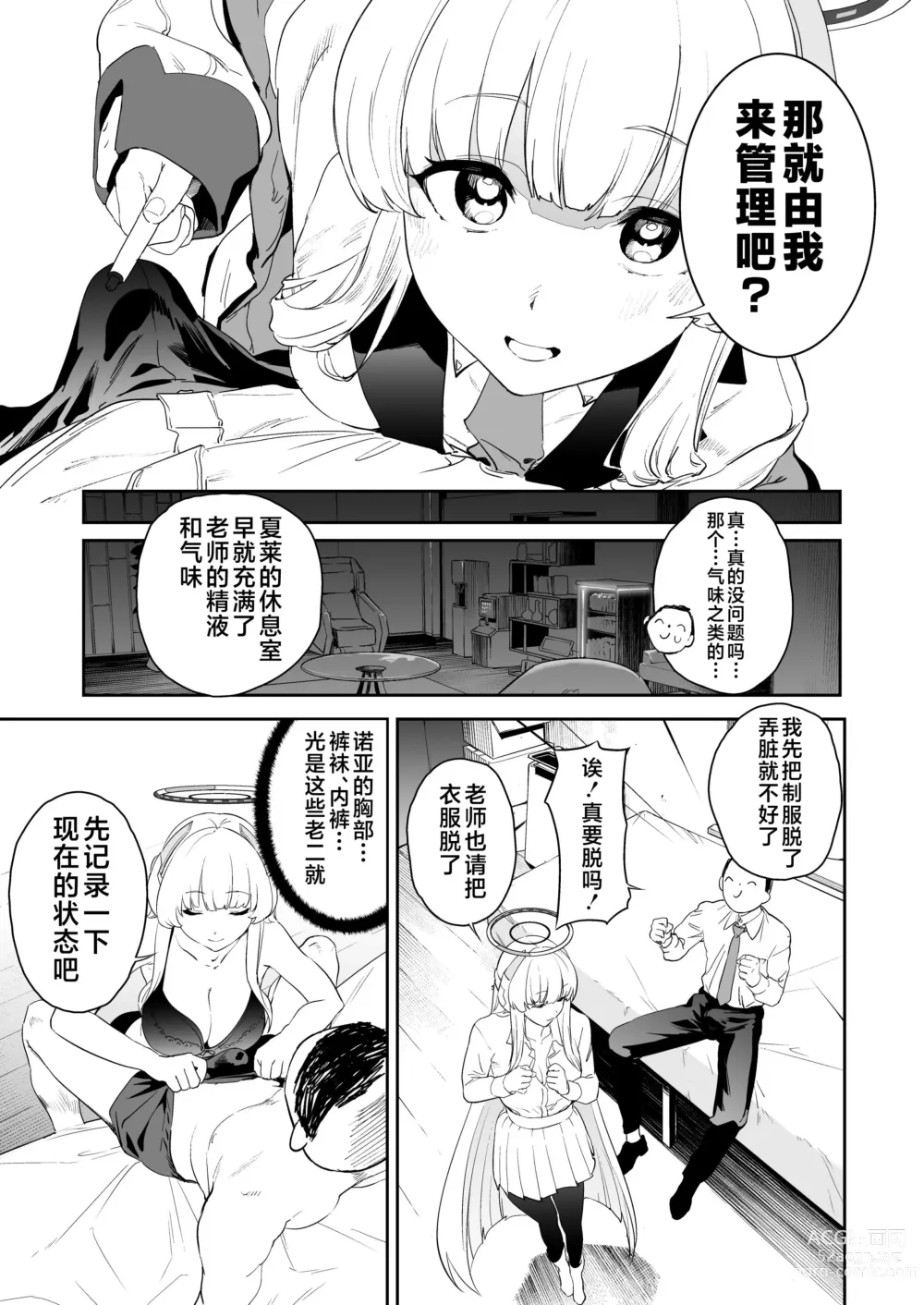 Page 6 of doujinshi Seminar Shoki Ushio Noa ni Yoru Gyaku Chinpo Kanri Kiroku - penile paradoxical management écriture