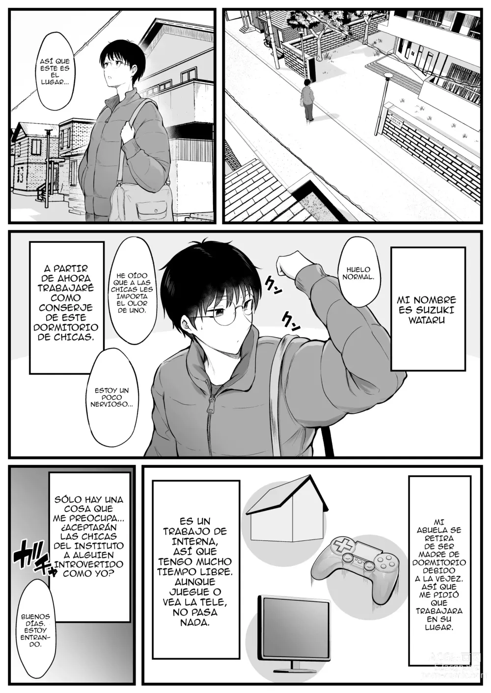 Page 2 of doujinshi Joshiryou Kanrinin no Boku wa Gal Ryousei ni Furimawasarete masu