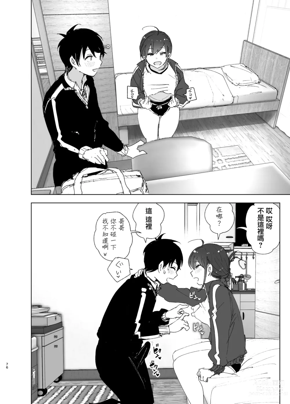 Page 76 of doujinshi Onii-chan no Koto ga Daisuki!! na Imouto no Hanashi