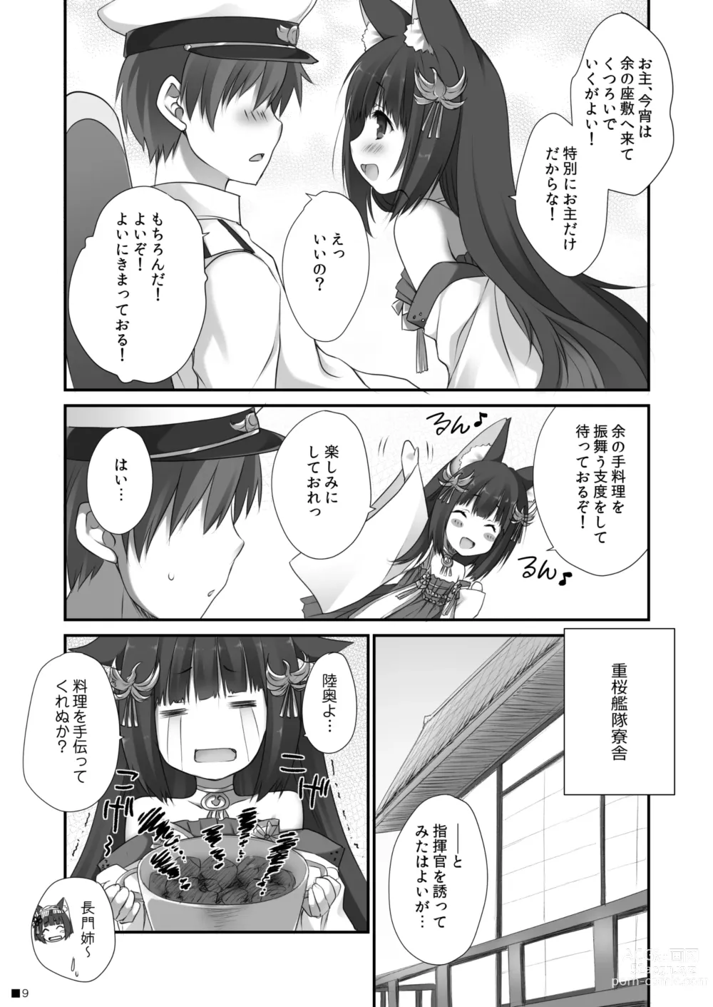 Page 8 of doujinshi Nagato no Omotenashi