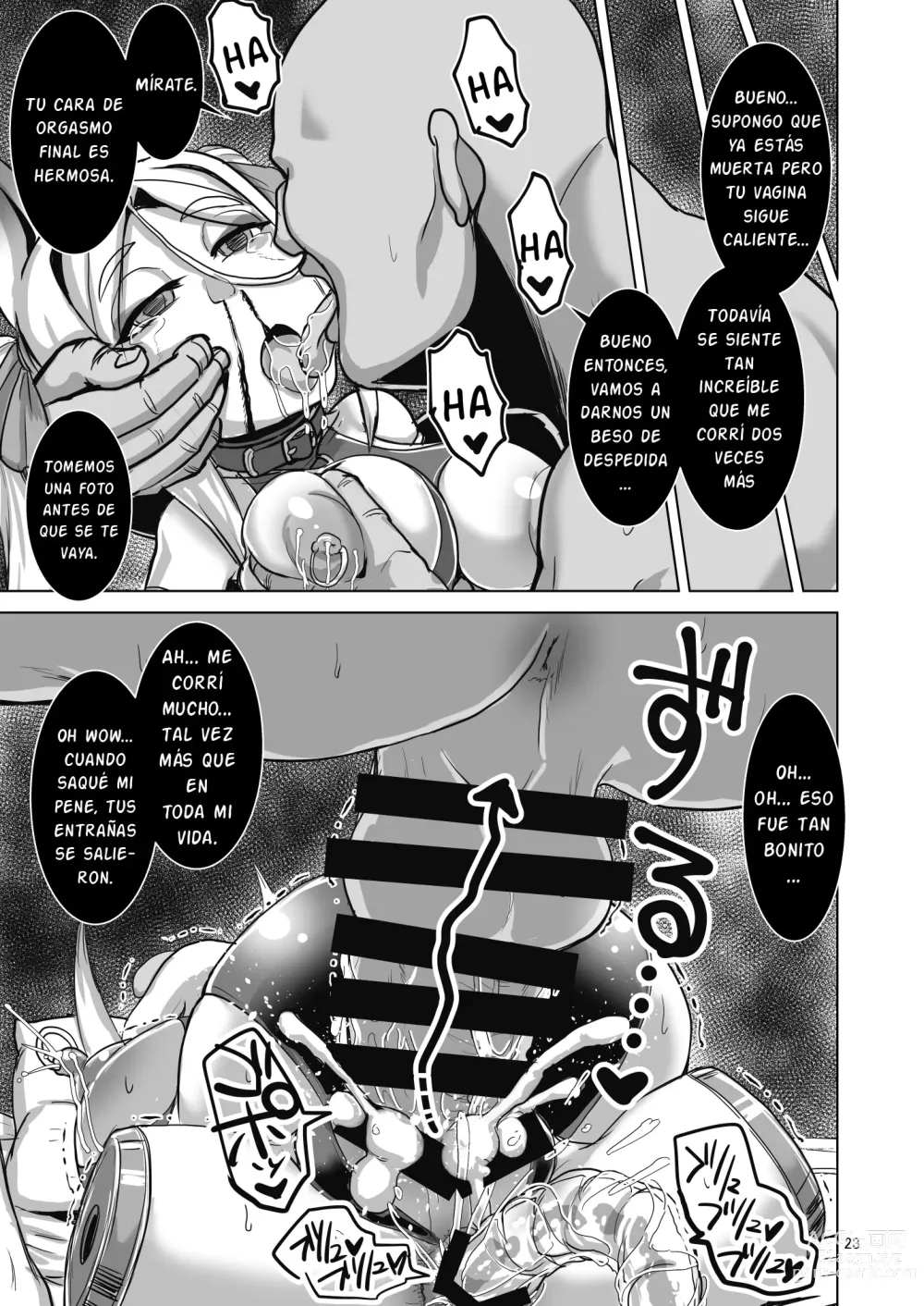 Page 22 of doujinshi Mesu Death Acme Zecchou Zetsumei