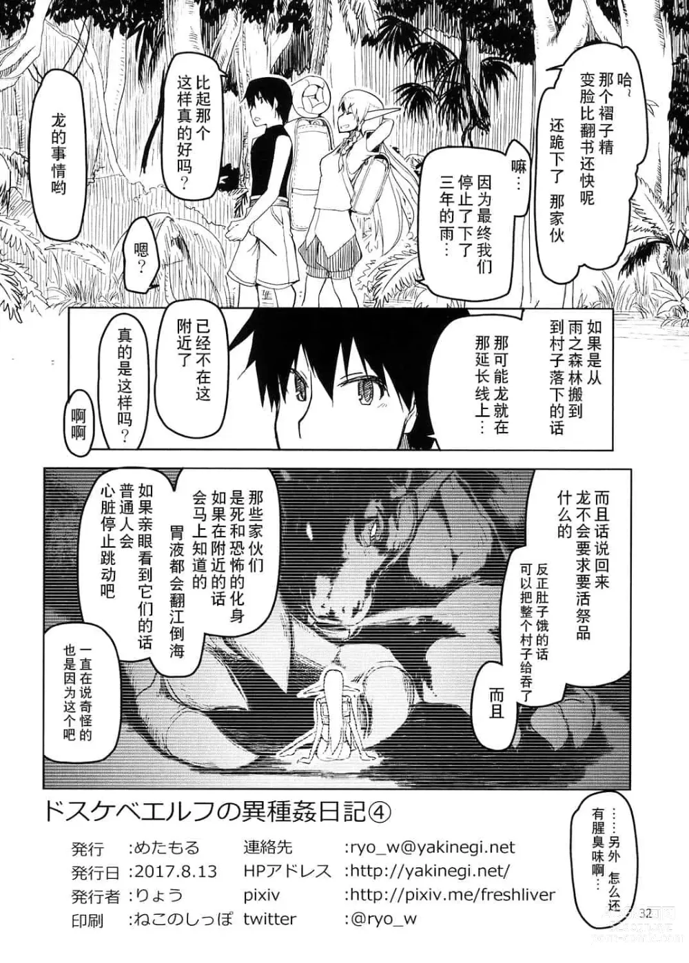 Page 128 of doujinshi ドスケベエルフの異種姦日記 1—11