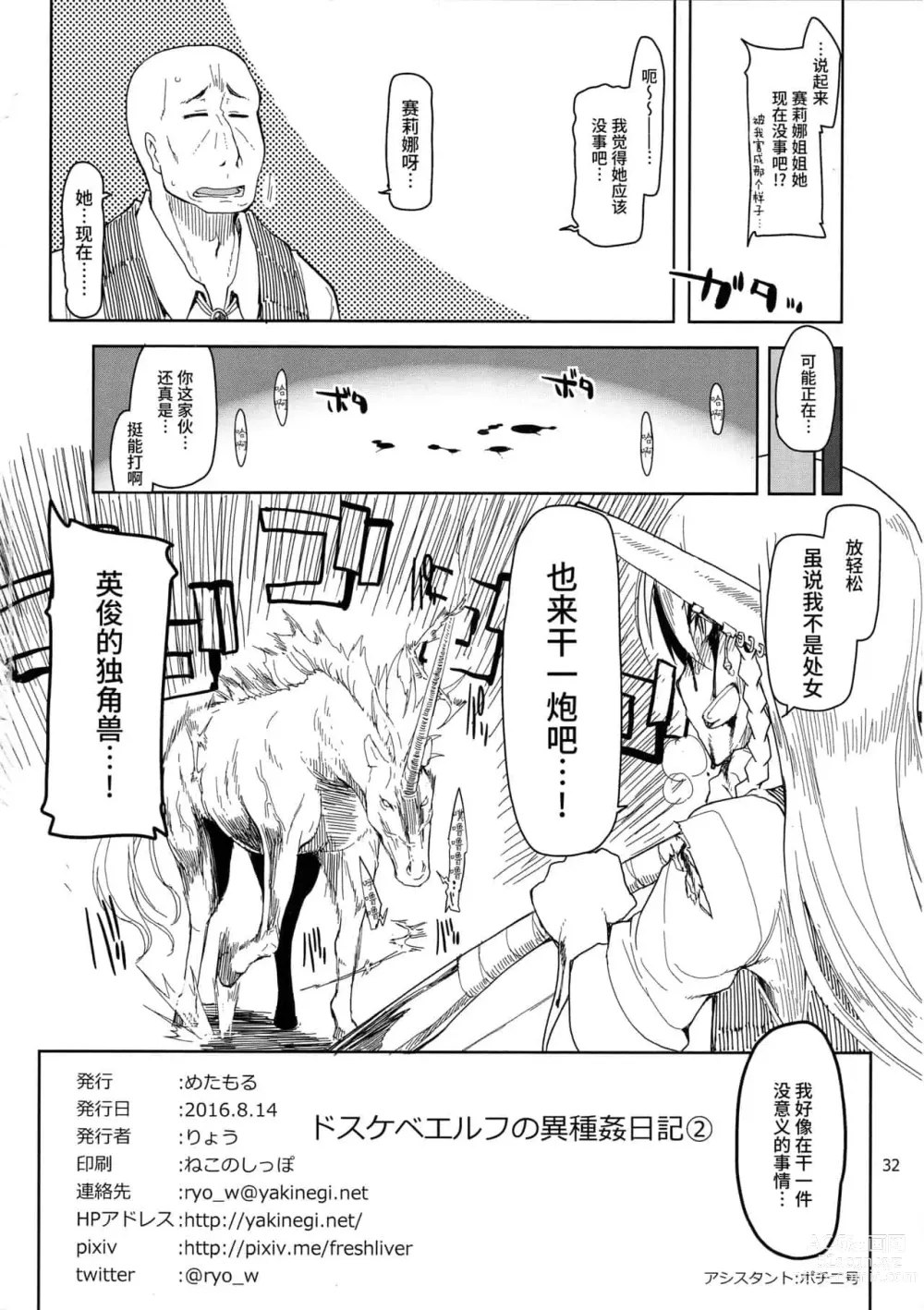 Page 58 of doujinshi ドスケベエルフの異種姦日記 1—11