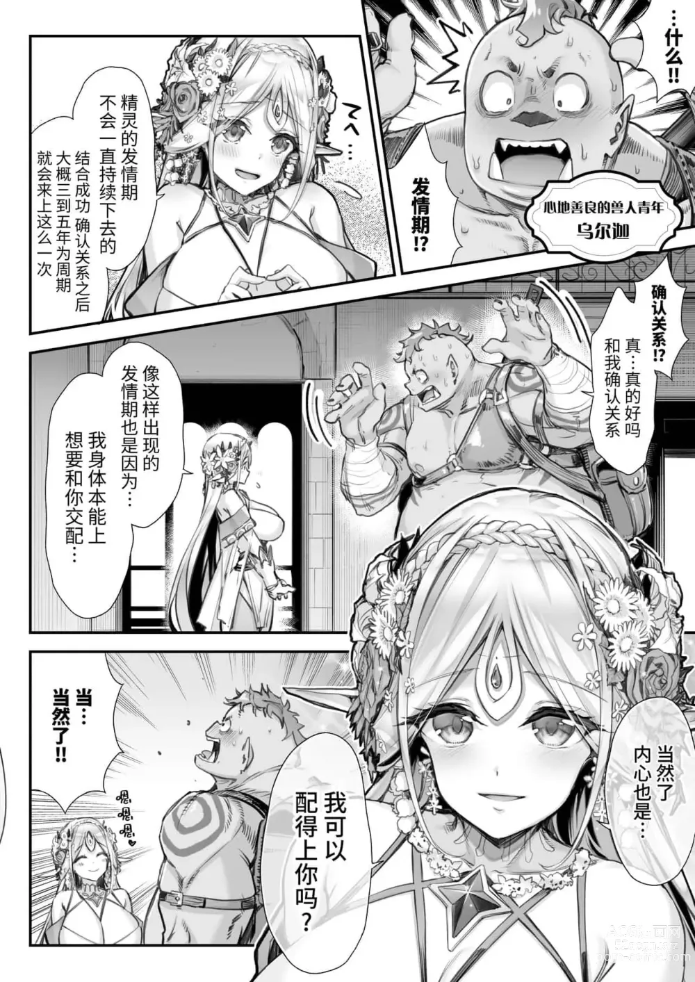 Page 34 of doujinshi 淫らなエルフさんはオークくんがお好き 整合