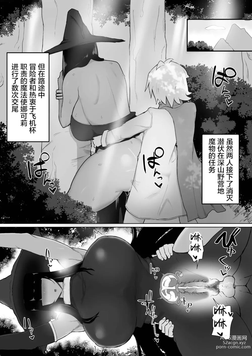 Page 26 of doujinshi パーティに雇った魔法使いに無責任種付けする話 1-3