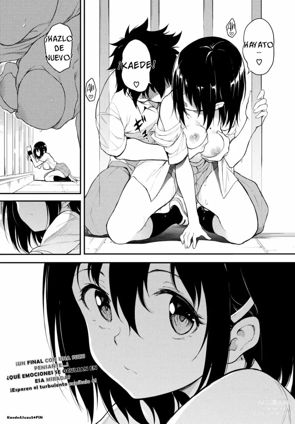 Page 143 of doujinshi Kaede & Suzu 1-7, Spanish.