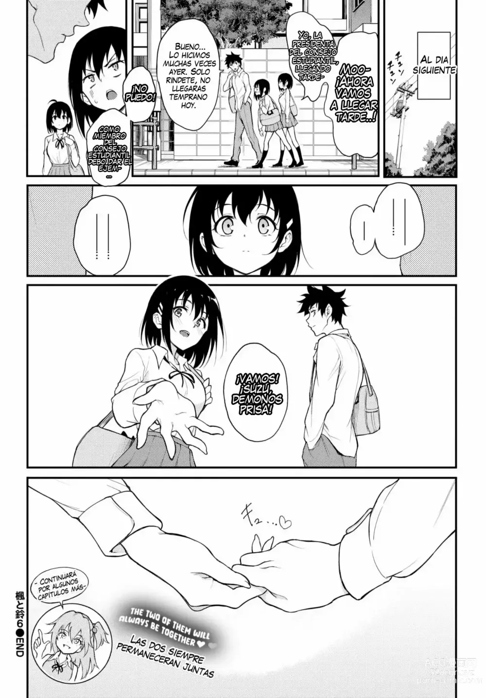 Page 168 of doujinshi Kaede & Suzu 1-7, Spanish.