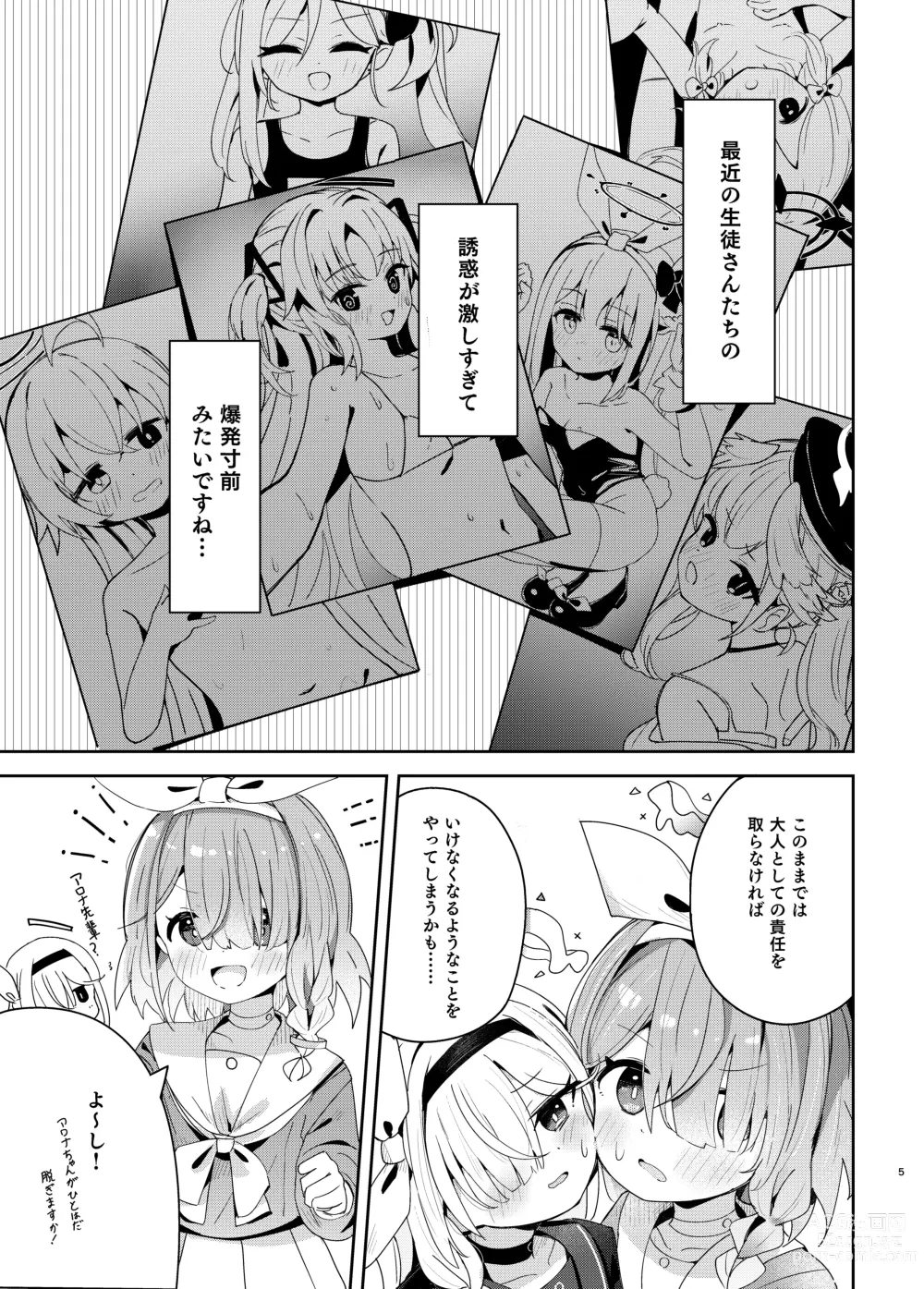 Page 4 of doujinshi Watashi-tachi ni Omakase o!