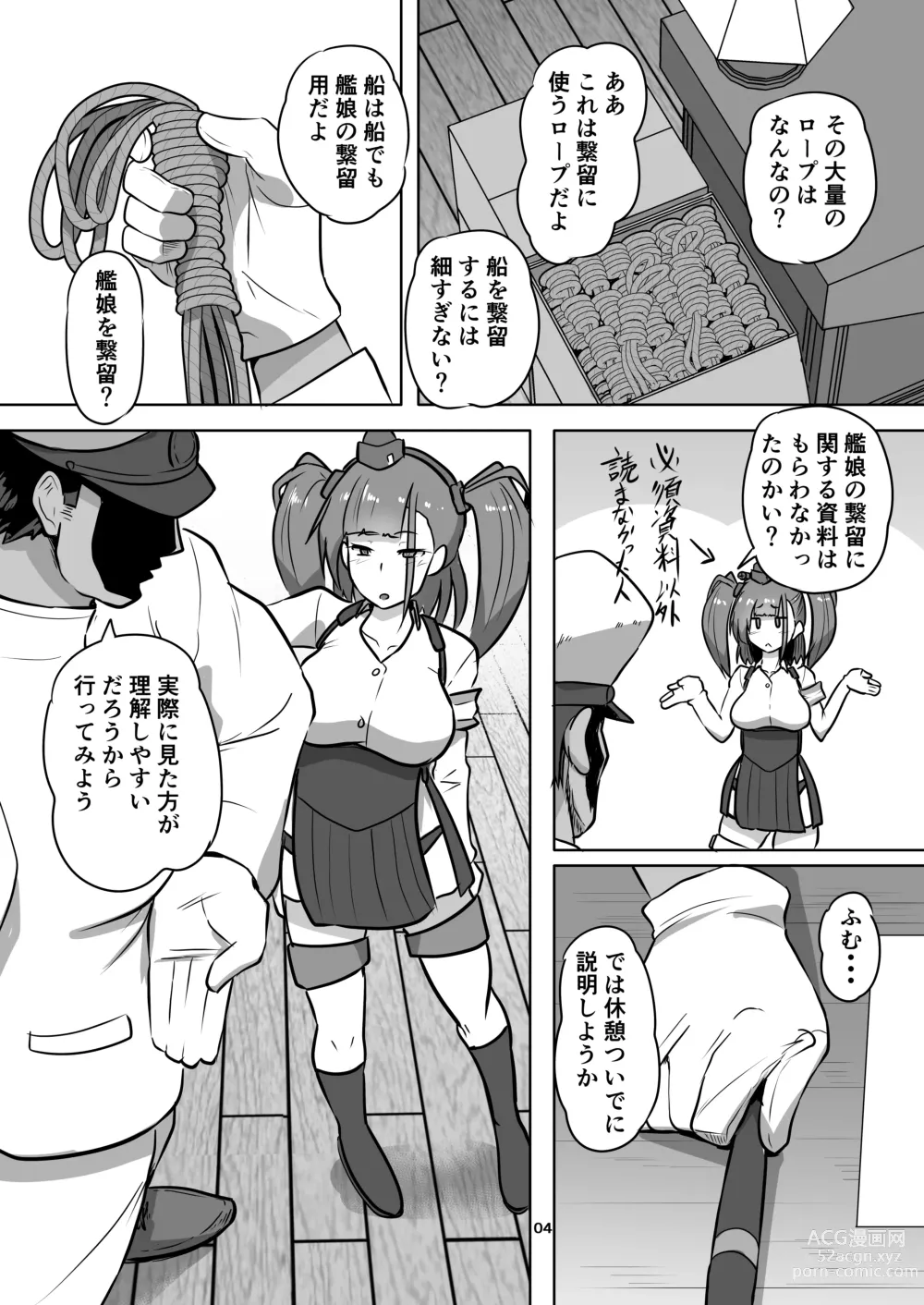 Page 5 of doujinshi Kanmusu Kinbakuroku Atlanta Hen