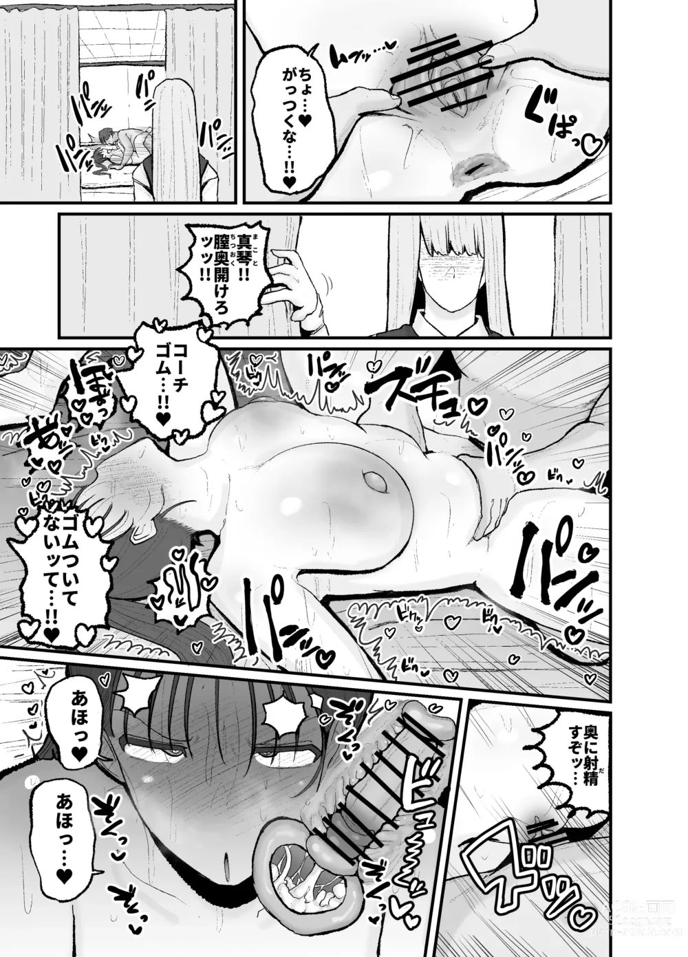 Page 39 of doujinshi Gakuen hōshi katsudō de hatsu shū butchigiri nanbā 1 o totte shimau barēbōru-bu ēsu Makoto