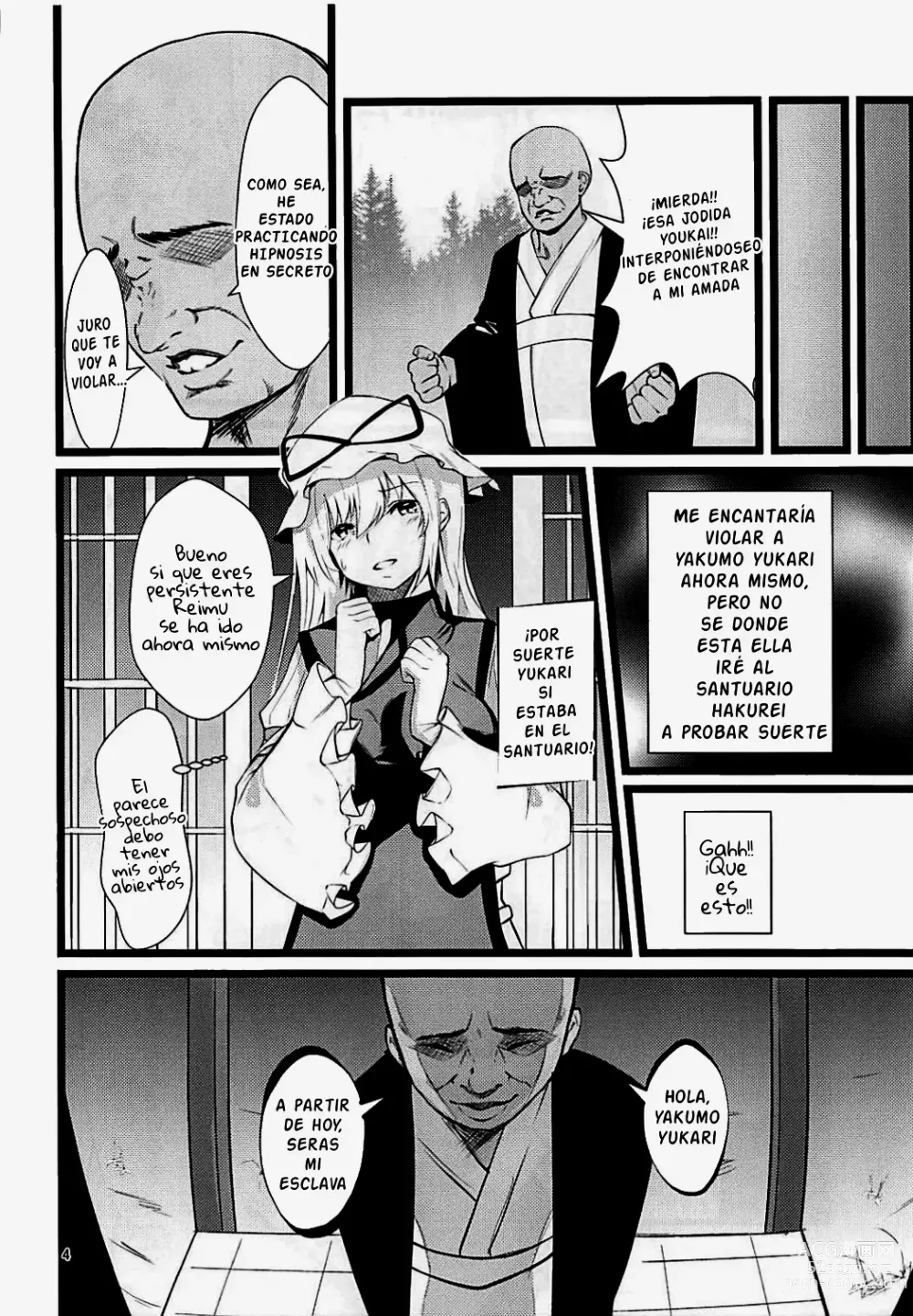 Page 3 of doujinshi Yakumo Yukari Saimin Nikubenki-ka