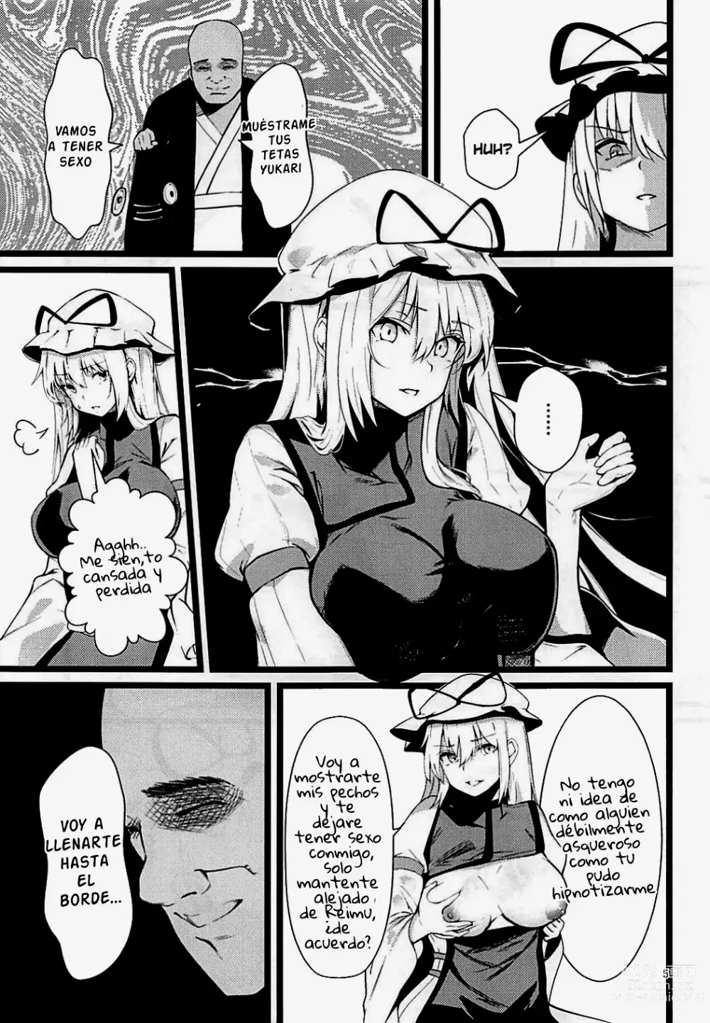 Page 4 of doujinshi Yakumo Yukari Saimin Nikubenki-ka