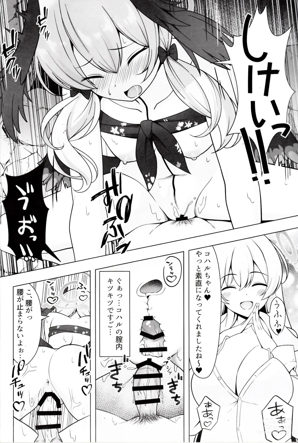 Page 15 of doujinshi Hanako to Koharu o Mujintou de Haramaseru Hon