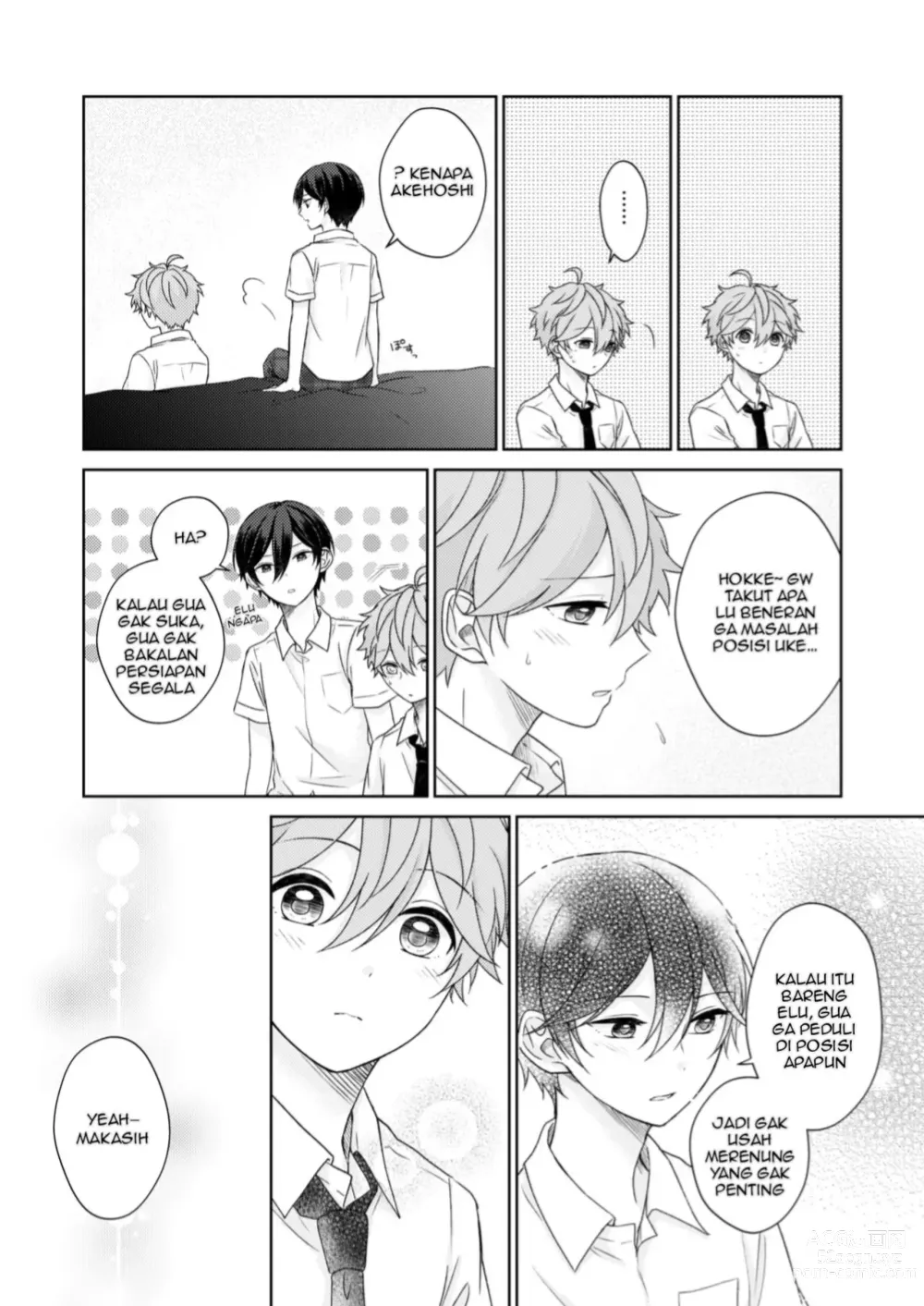 Page 14 of doujinshi [Negiponzu (Okaki) Akaneiro Memory (Ensemble Stars!) [Indonesian] [Digital]