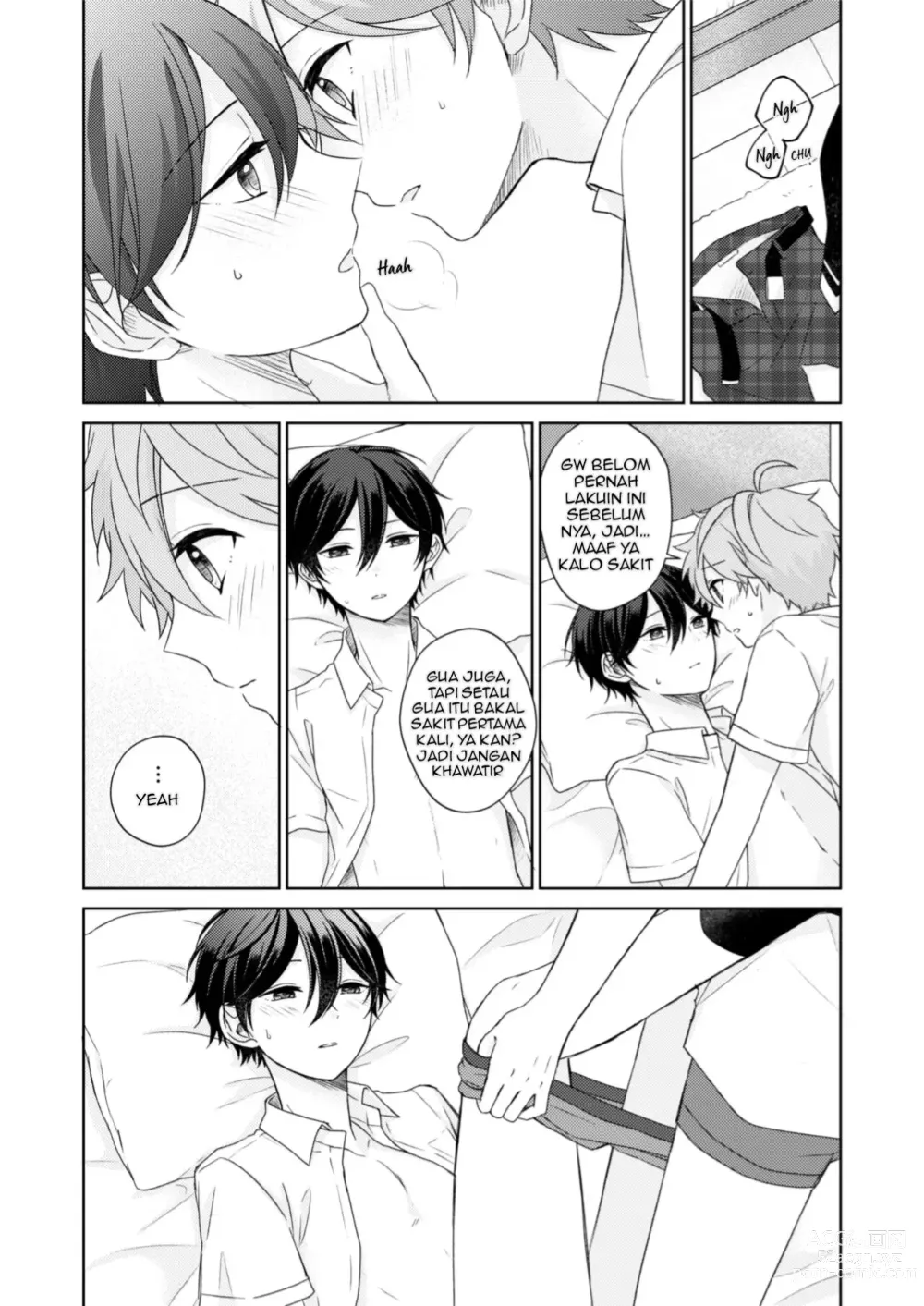 Page 15 of doujinshi [Negiponzu (Okaki) Akaneiro Memory (Ensemble Stars!) [Indonesian] [Digital]