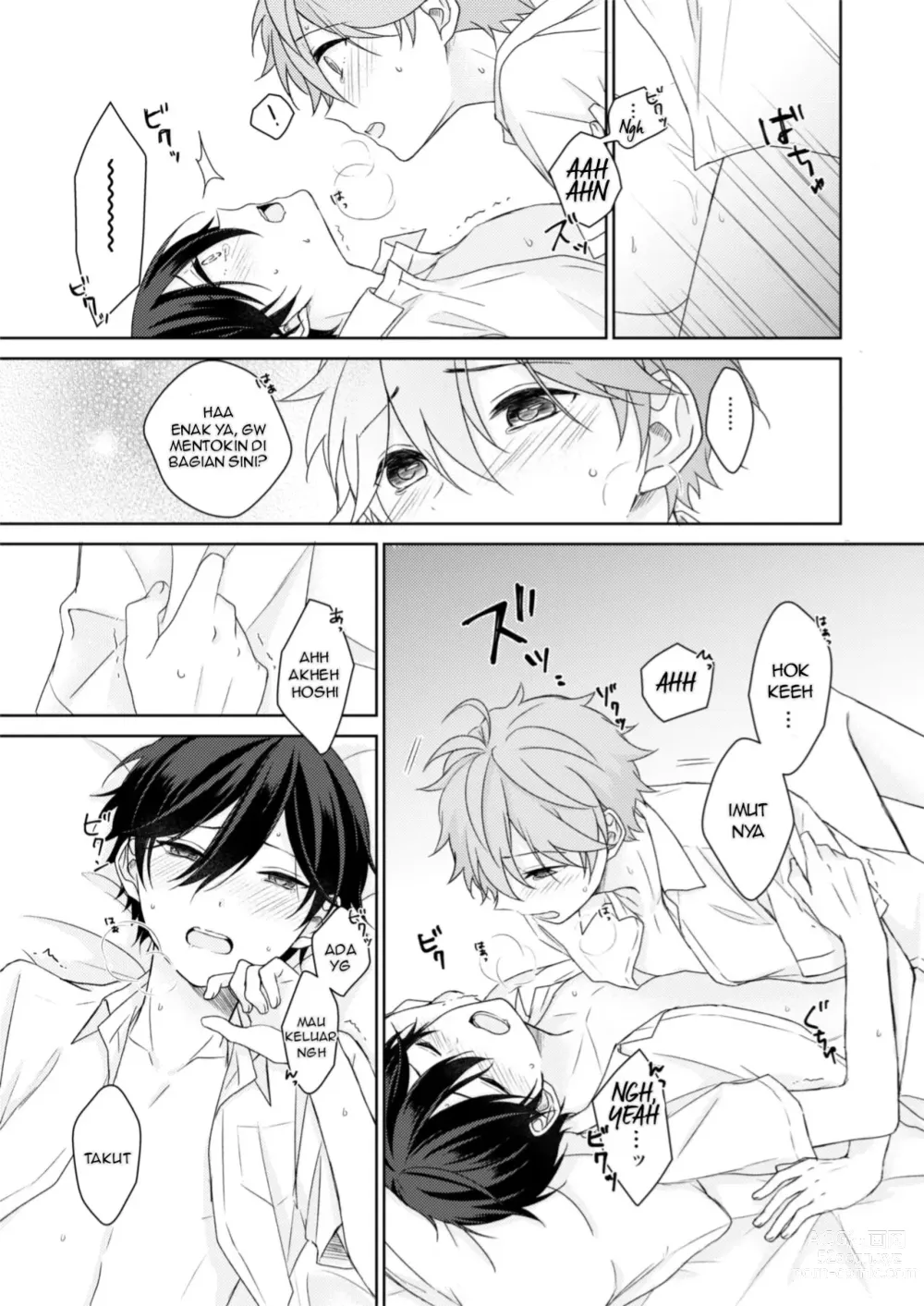 Page 22 of doujinshi [Negiponzu (Okaki) Akaneiro Memory (Ensemble Stars!) [Indonesian] [Digital]