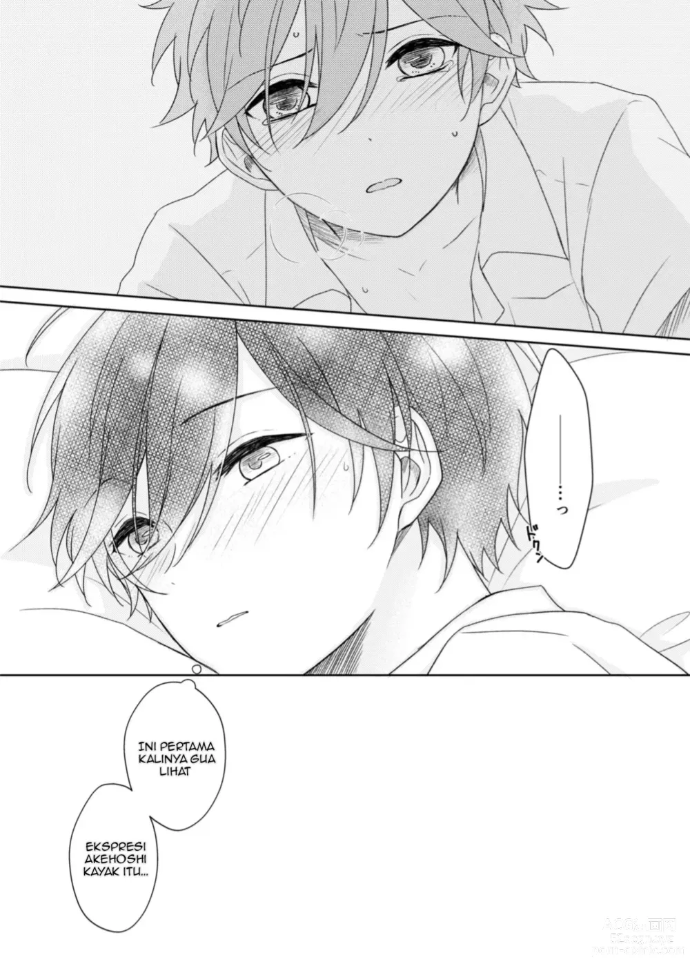 Page 27 of doujinshi [Negiponzu (Okaki) Akaneiro Memory (Ensemble Stars!) [Indonesian] [Digital]