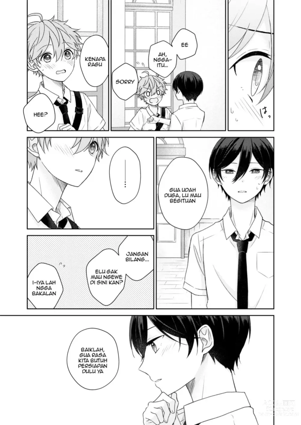 Page 10 of doujinshi [Negiponzu (Okaki) Akaneiro Memory (Ensemble Stars!) [Indonesian] [Digital]