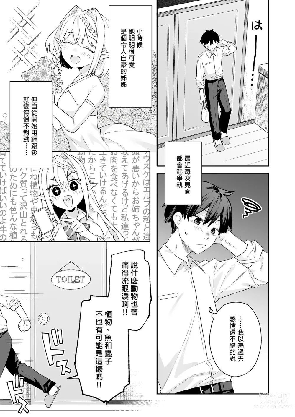 Page 7 of doujinshi 肉食系ヴィーガンギャルエルフは弟ちんぽに夢中｜肉食系辣妹精靈有戀”弟”情結