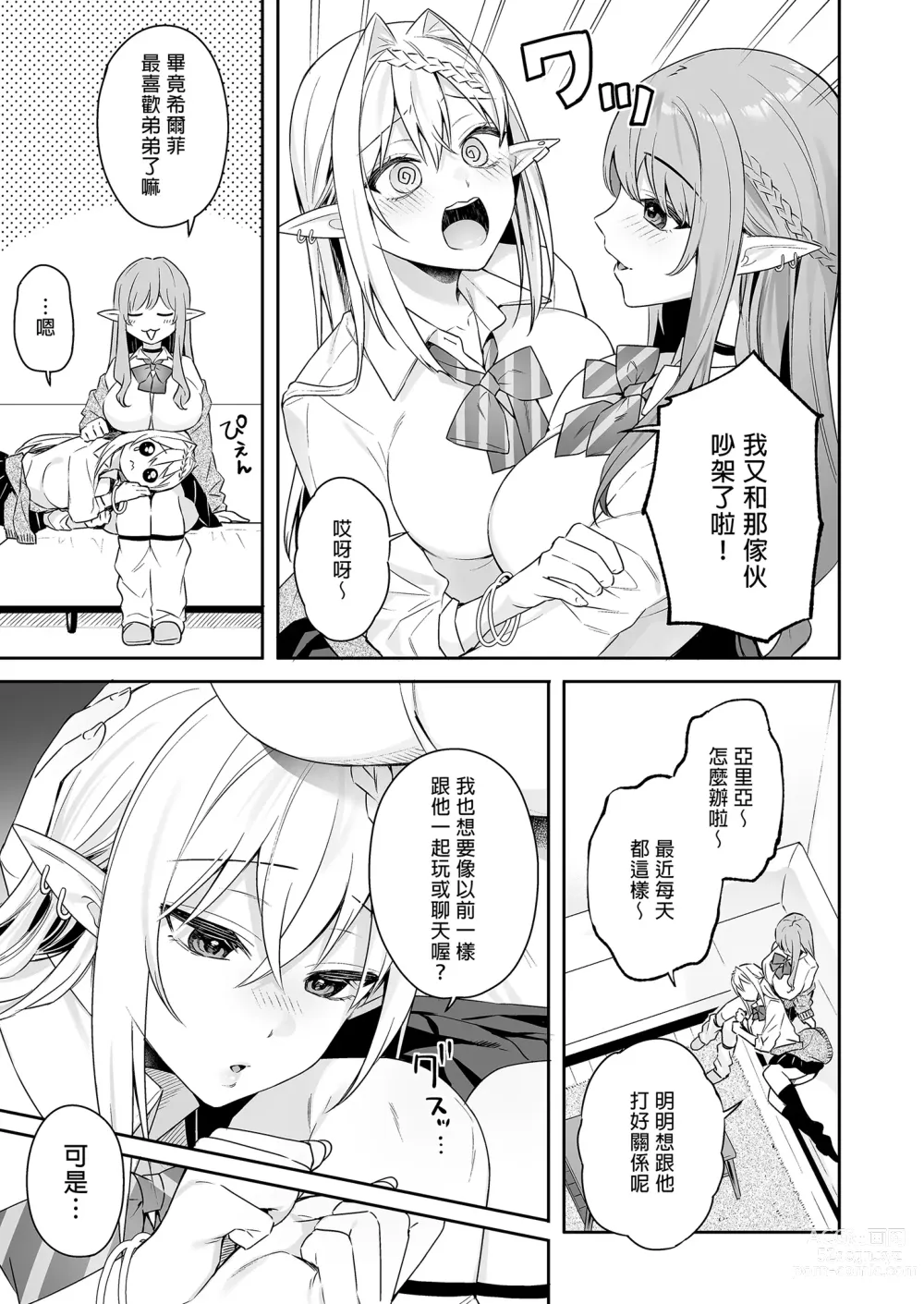 Page 9 of doujinshi 肉食系ヴィーガンギャルエルフは弟ちんぽに夢中｜肉食系辣妹精靈有戀”弟”情結