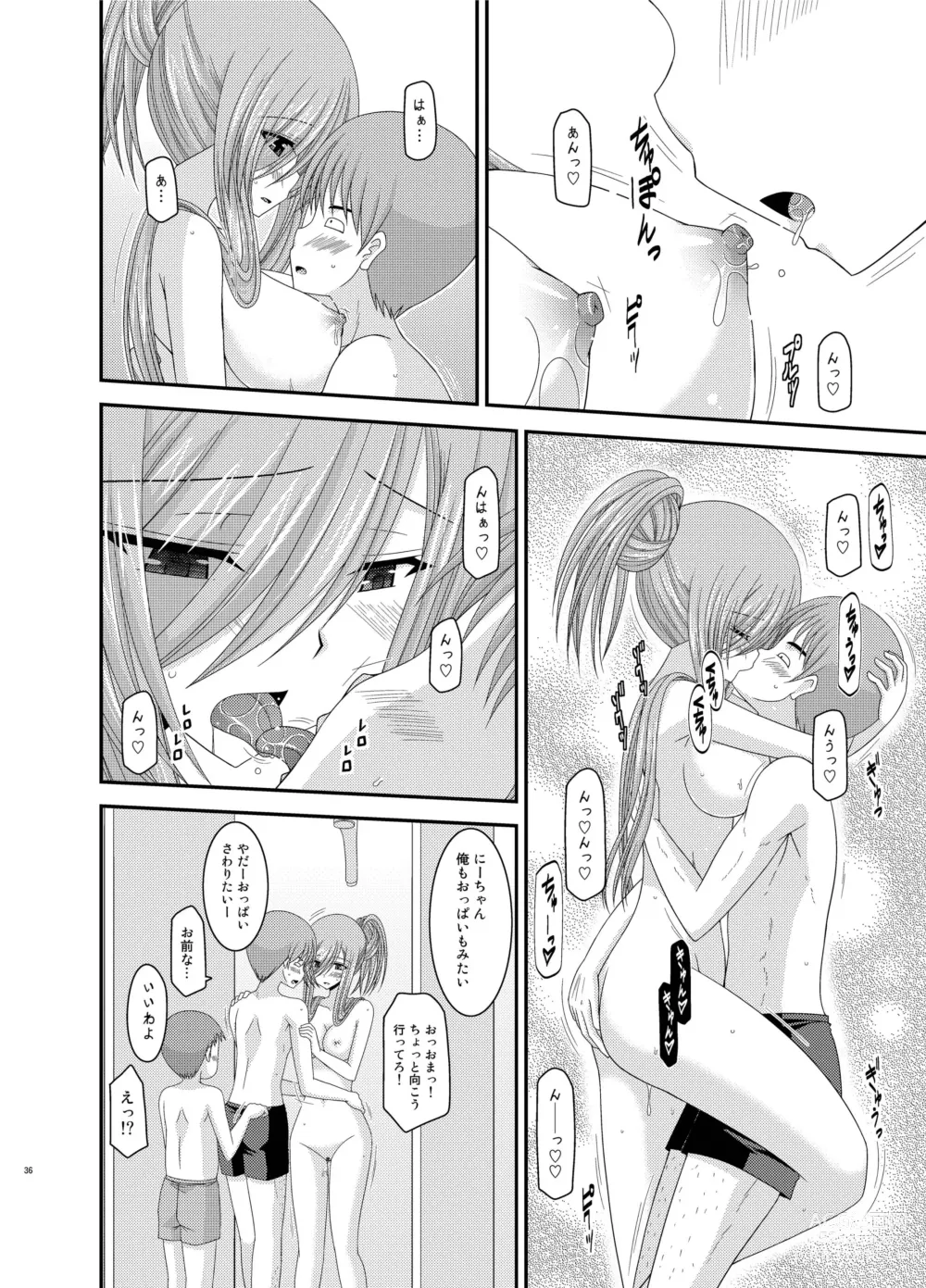 Page 36 of doujinshi Melon ga Chou Shindou! R Soushuuhen III