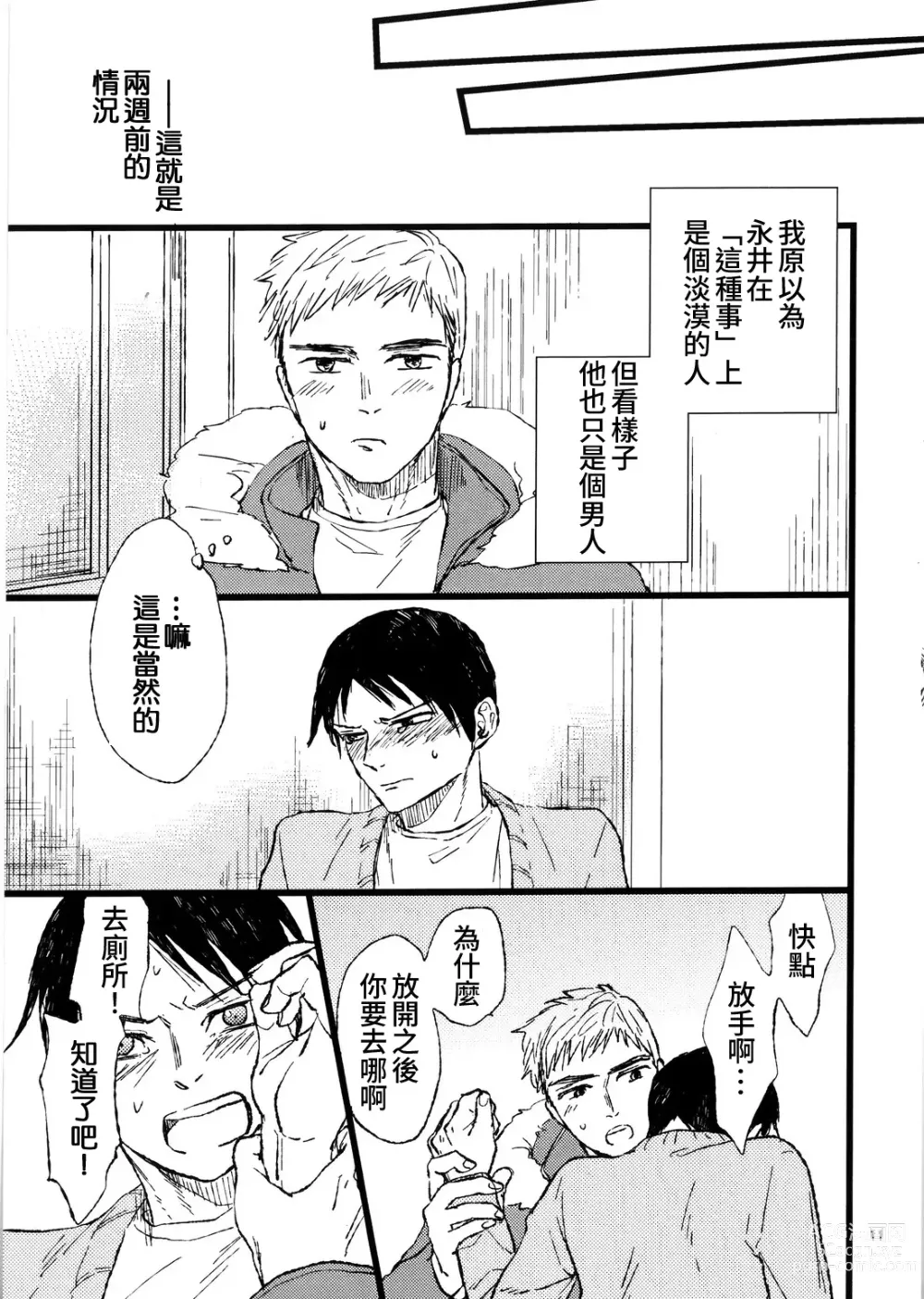 Page 8 of doujinshi 時隔兩星期回到家裡，發現永井正在自慰