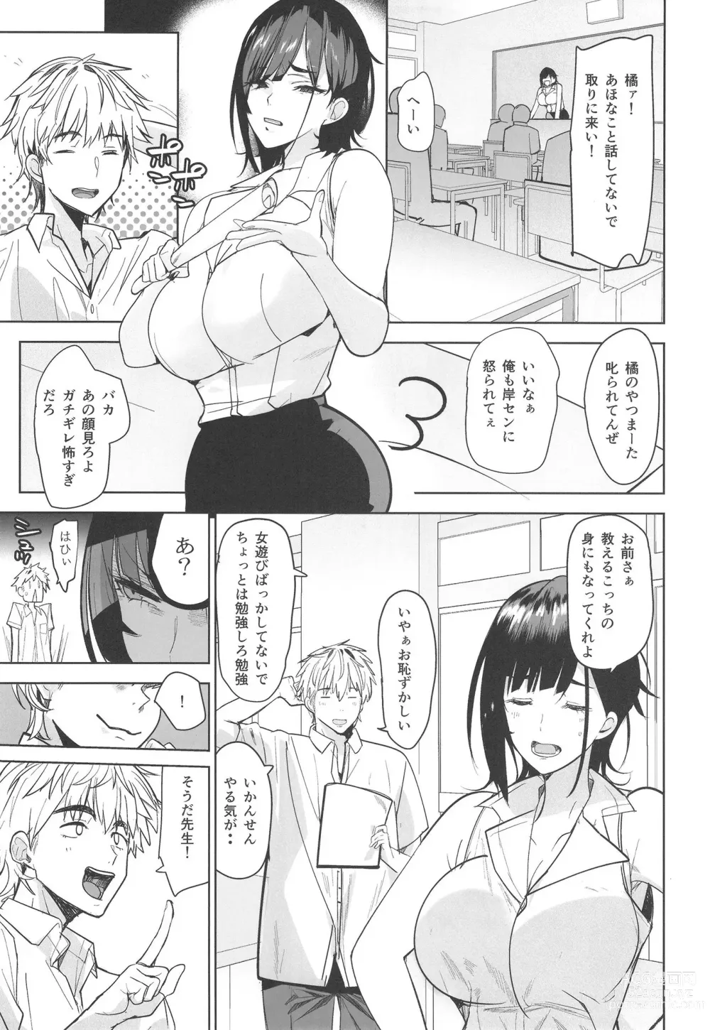 Page 5 of doujinshi Tsuyoki na Tannin Kyoushi Otoshite Mita