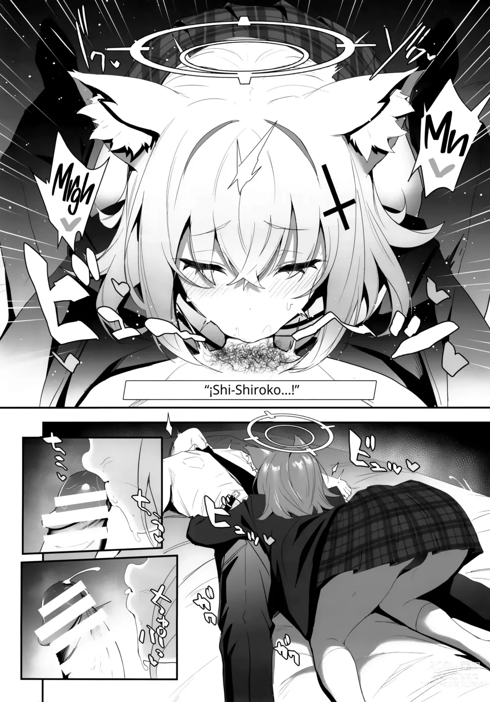 Page 7 of doujinshi ByuruAka～Seiyoku Tuyotuyo Shiroko to Rabuho Ecchi～