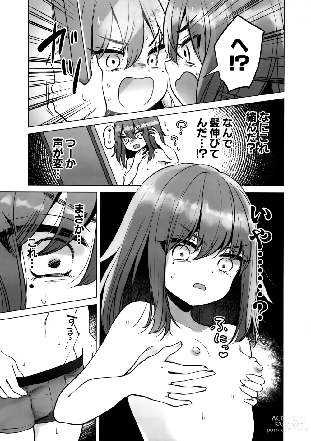 Page 8 of doujinshi TS Ore. Kanojo ni Ta~ppuri Aisareru Hanashi