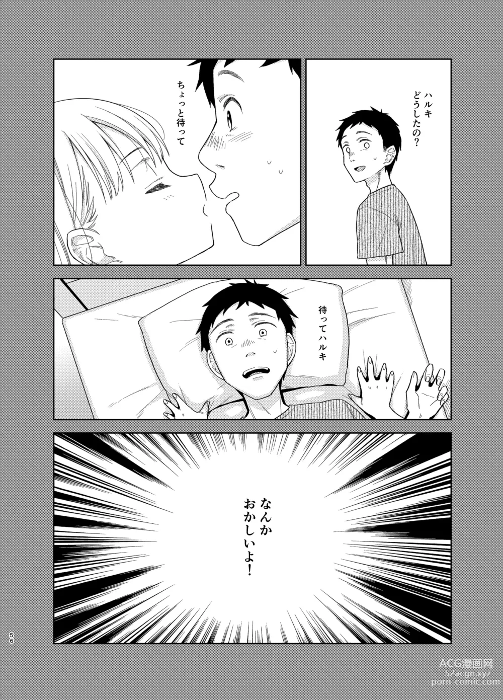 Page 55 of doujinshi TS Shoujo Haruki-kun 5