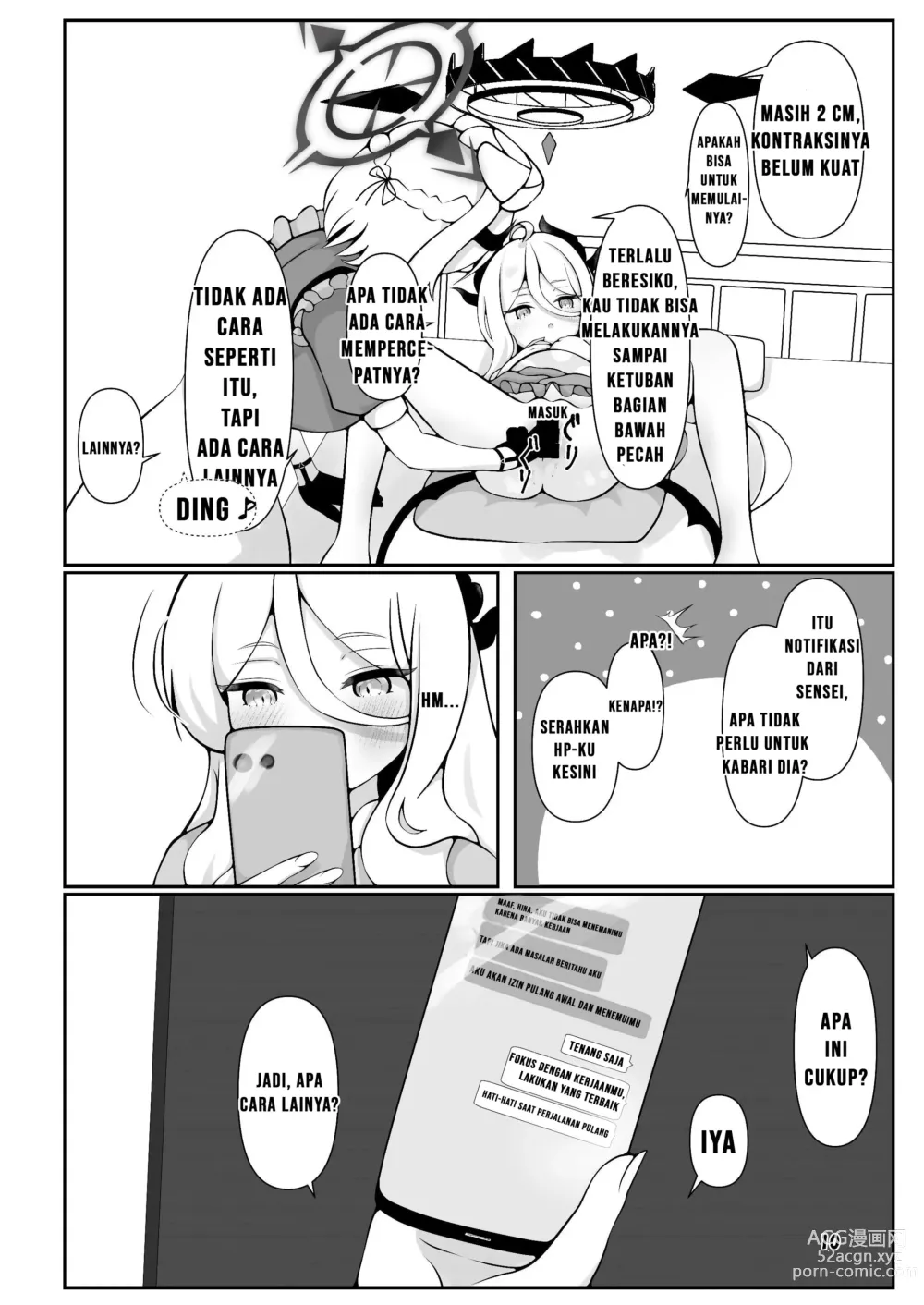 Page 10 of doujinshi Hina-chan ga ganbatte akachan oumu hon